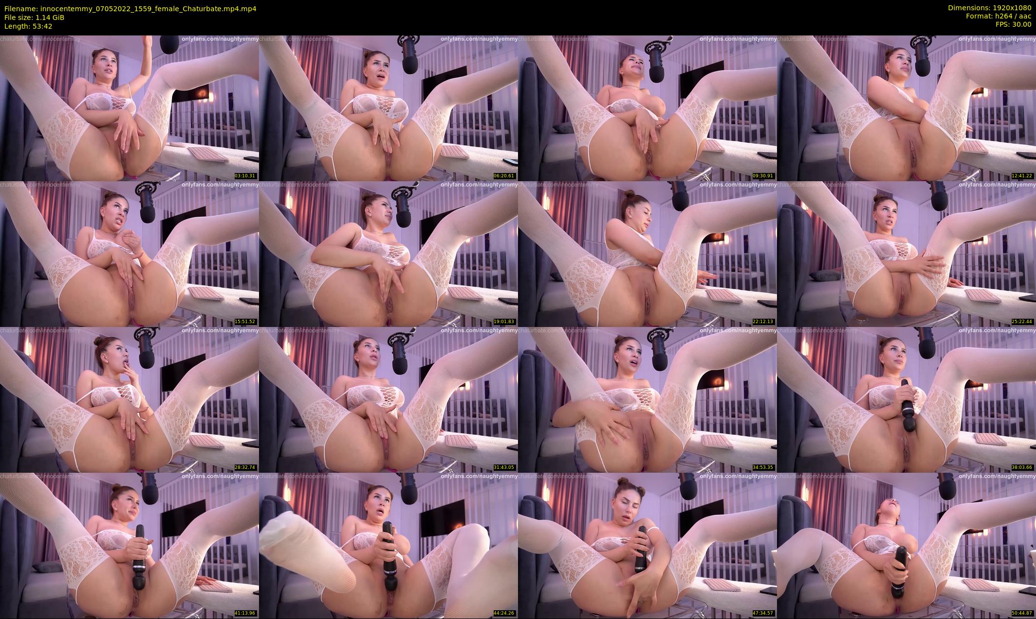 innocentemmy — 54 minute Chaturbate female cam show recording, 1080p, May 7, 2022