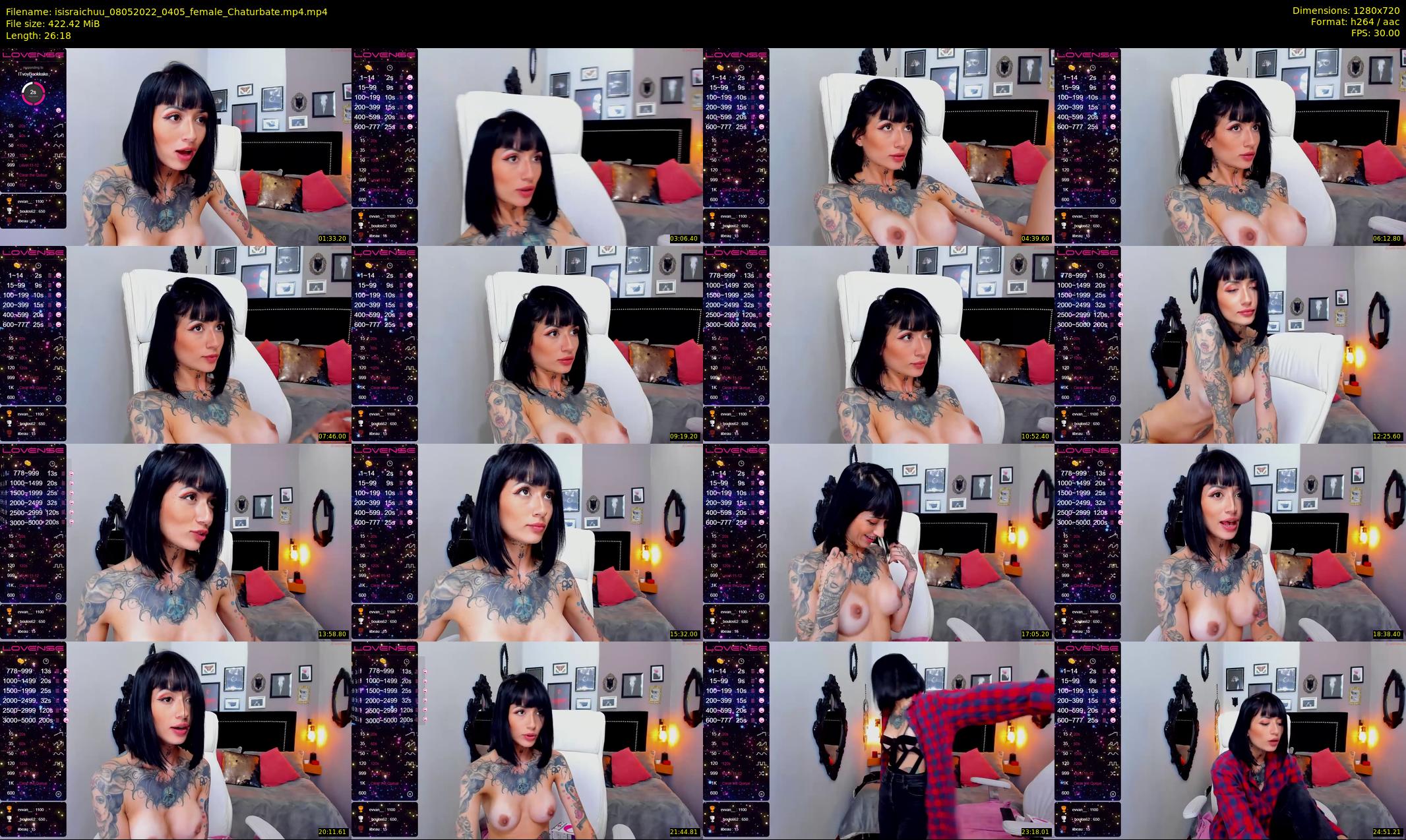 isisraichuu — 27 minute Chaturbate female cam show recording, 720p, May 8, 2022