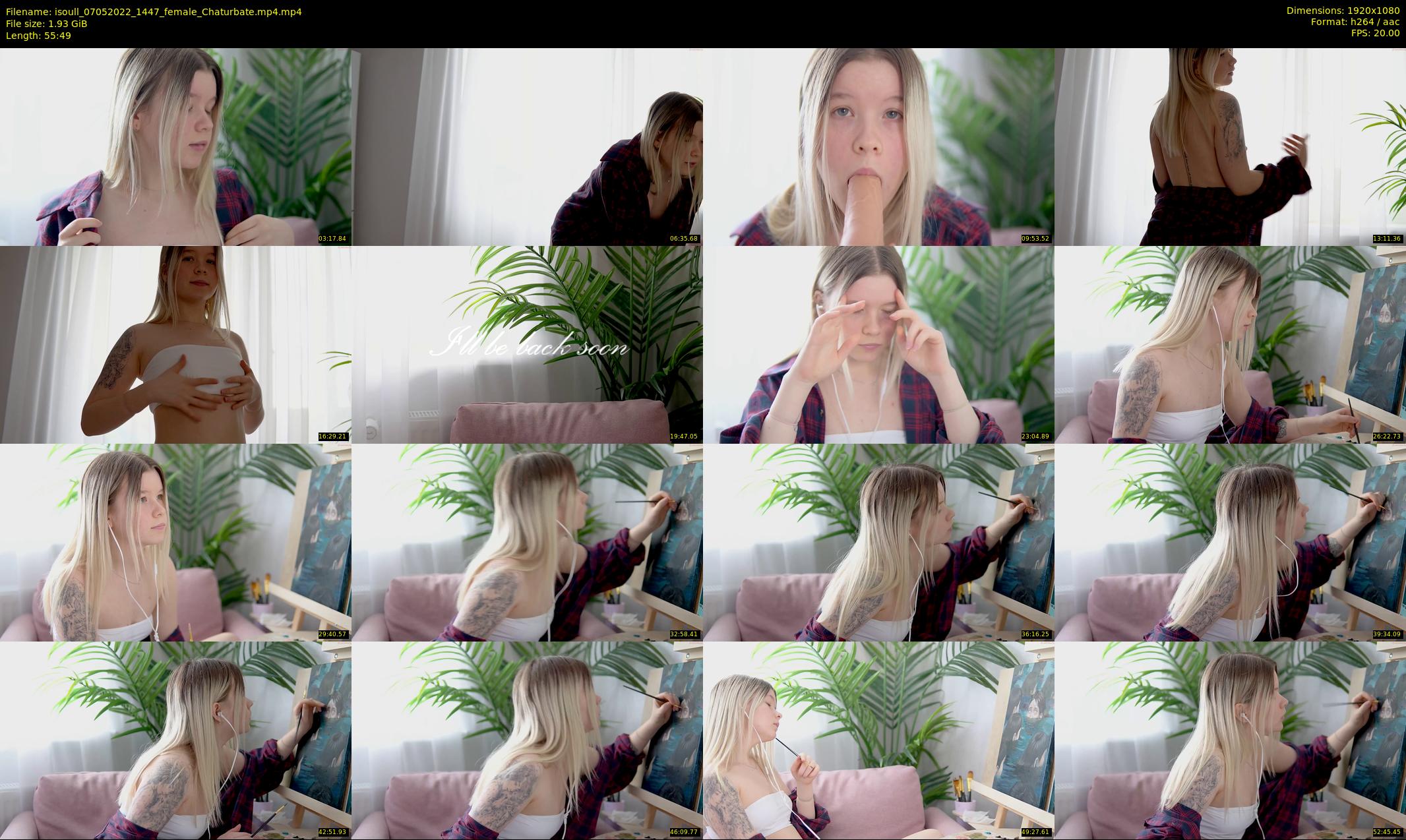isoull — 56 minute Chaturbate female cam show recording, 1080p, May 7, 2022