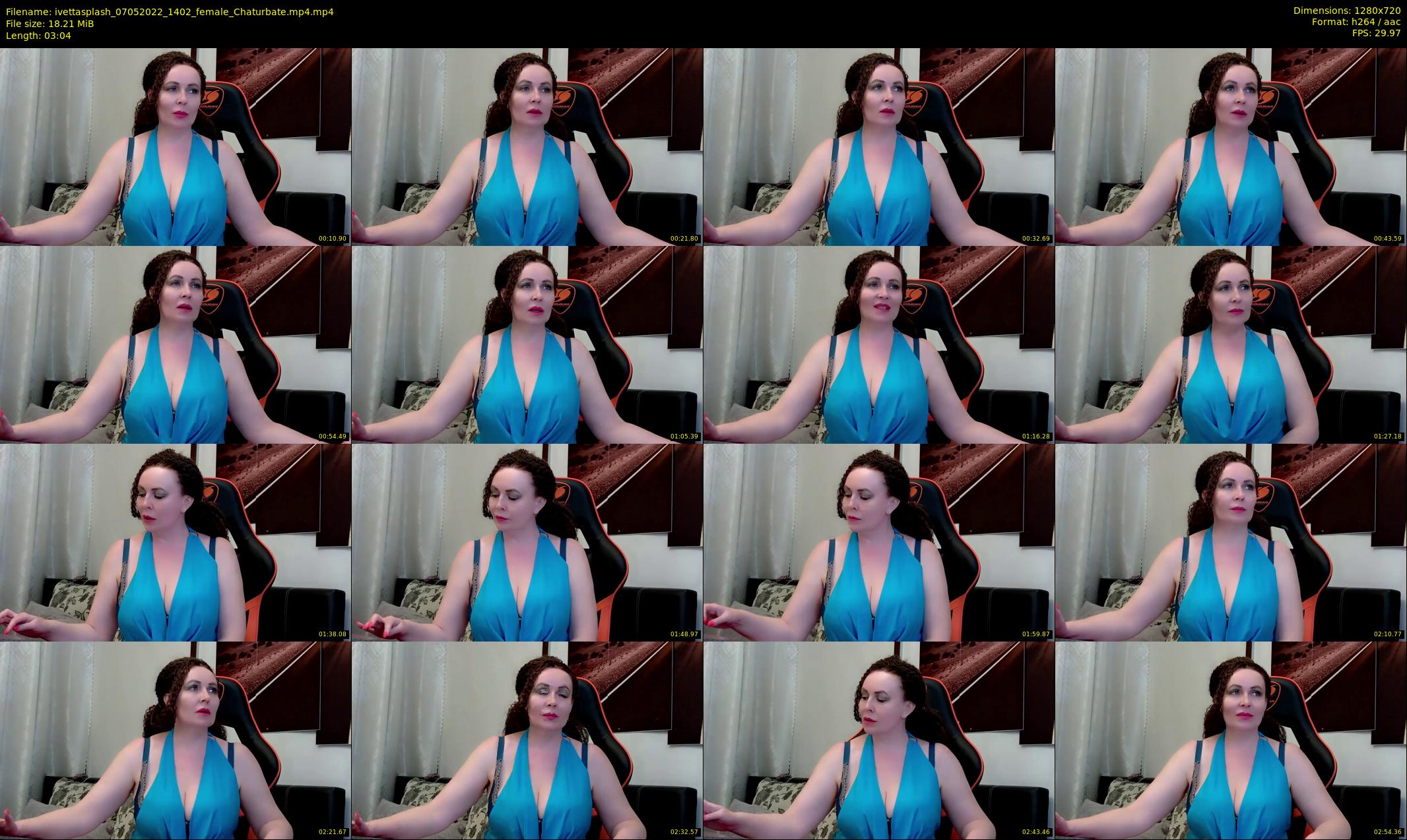 ivettasplash — 4 minute Chaturbate female cam show recording, 720p, May 7, 2022