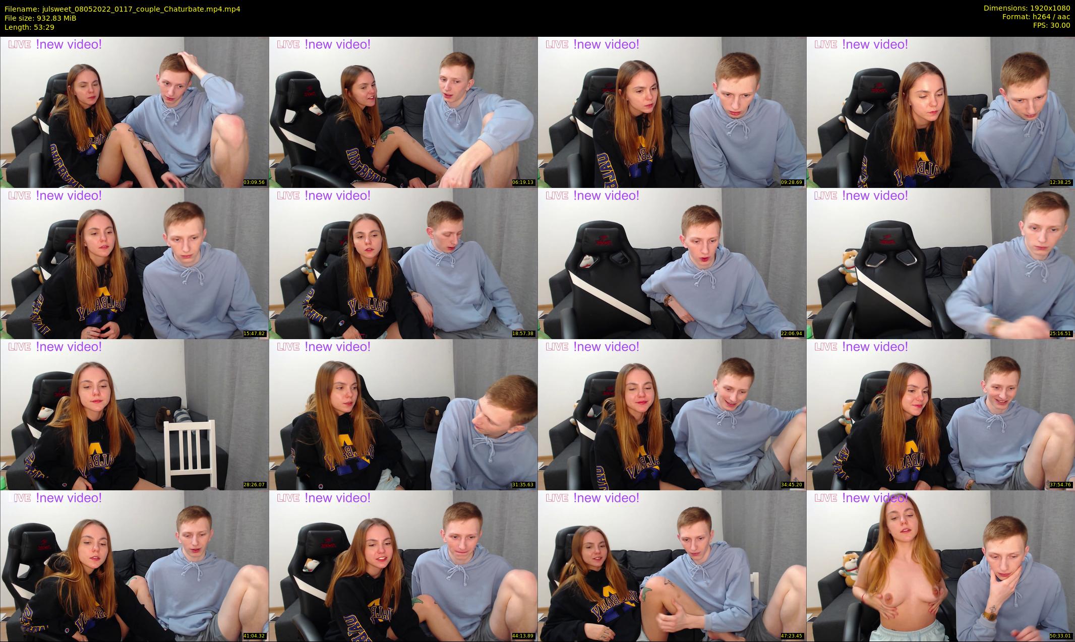 julsweet — 54 minute Chaturbate male cam show recording, 1080p, May 8, 2022