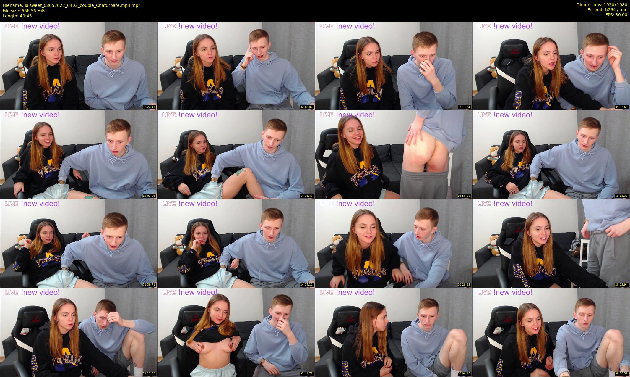 julsweet — 41 minute Chaturbate male cam show recording, 1080p, May 8, 2022