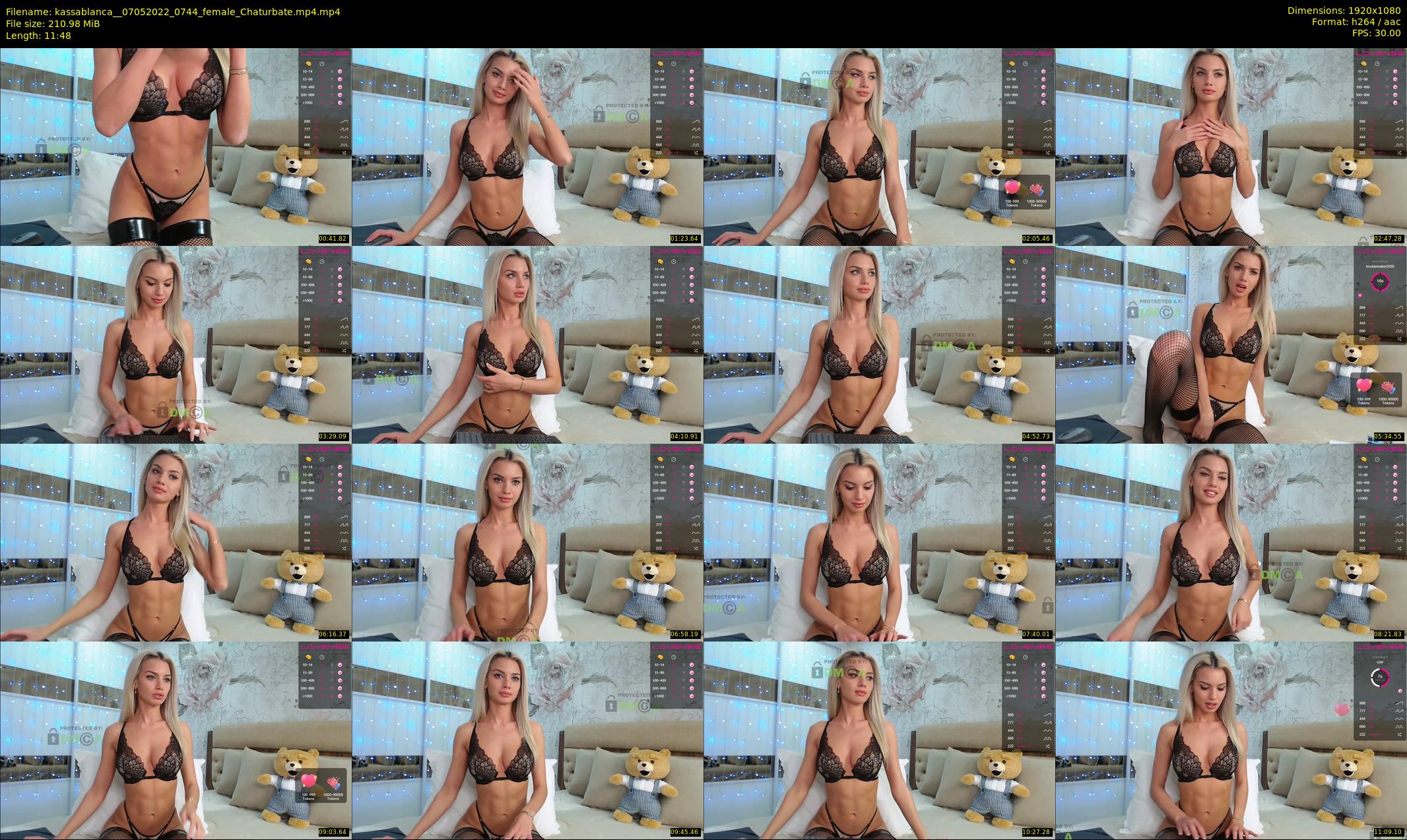 kassablanca_ — 12 minute Chaturbate female cam show recording, 1080p, May 7, 2022