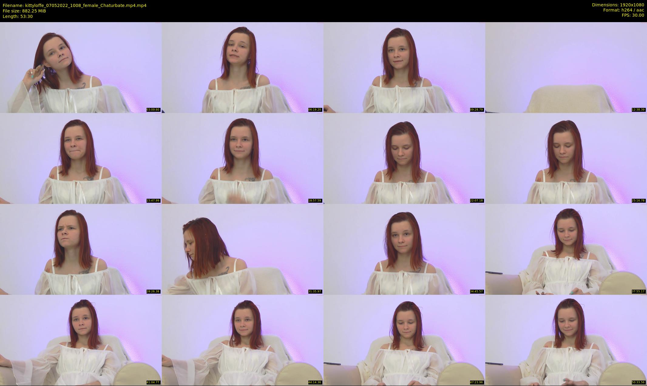 kittyloffe — 54 minute Chaturbate female cam show recording, 1080p, May 7, 2022