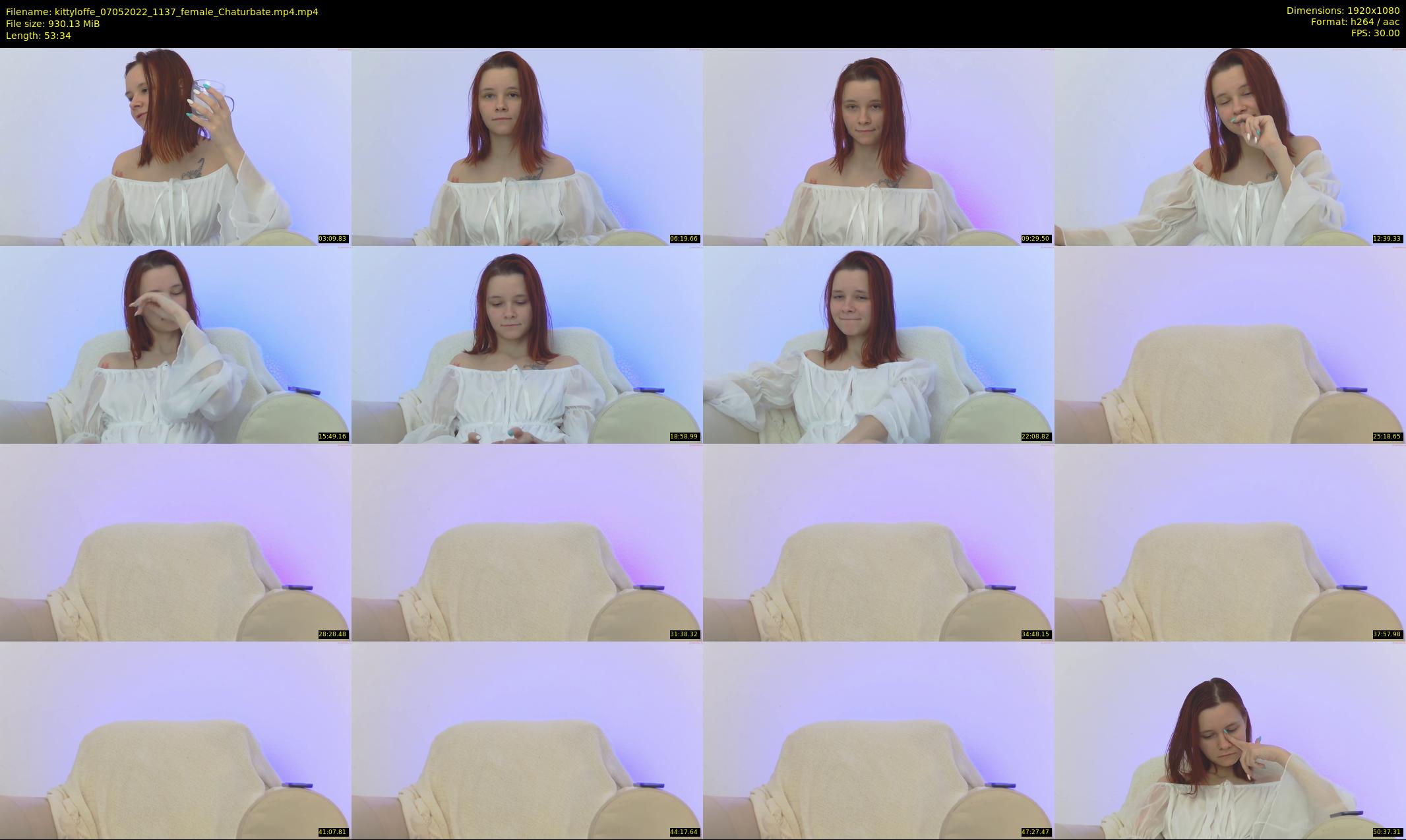 kittyloffe — 54 minute Chaturbate female cam show recording, 1080p, May 7, 2022