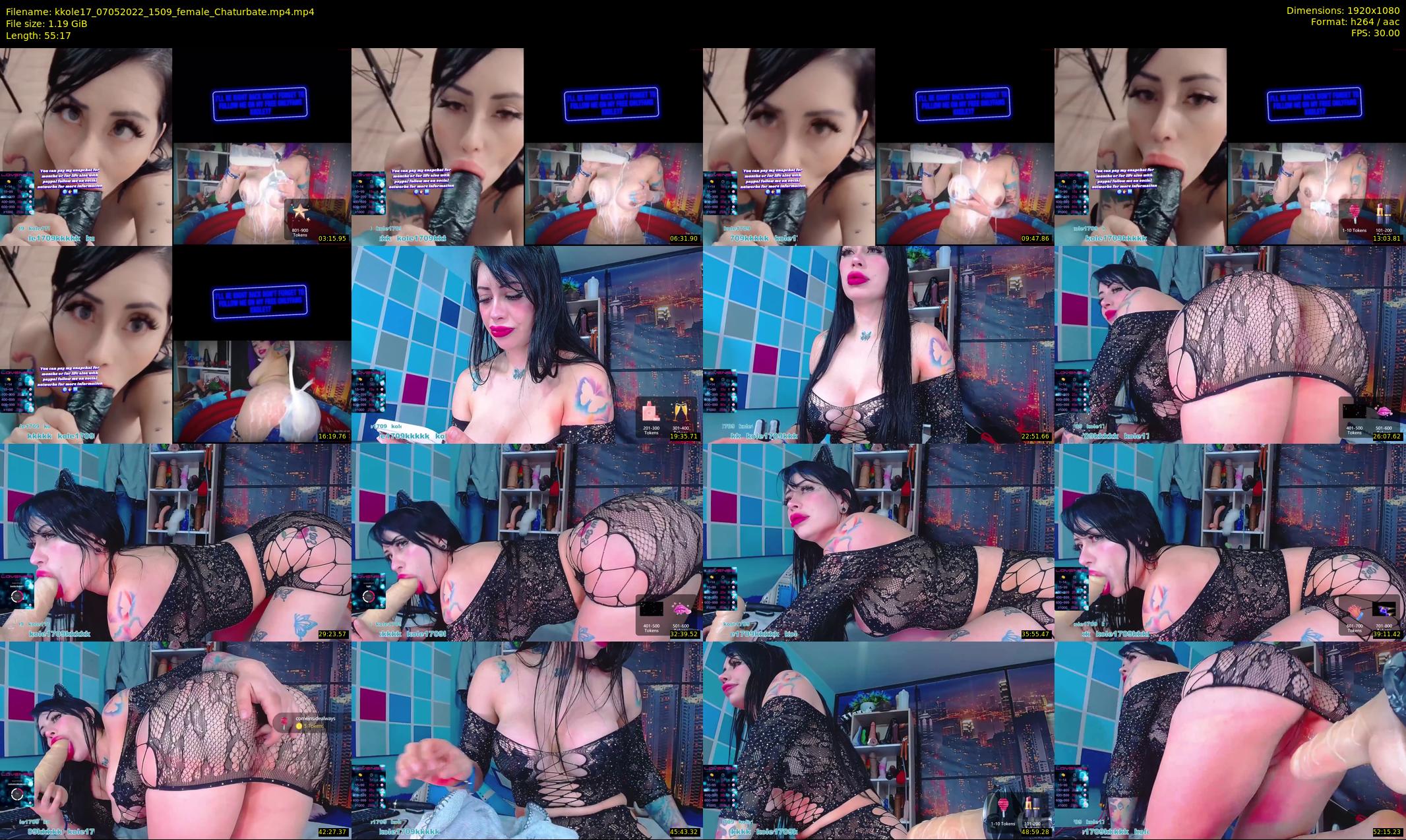 kkole17 — 56 minute Chaturbate female cam show recording, 1080p, May 7, 2022
