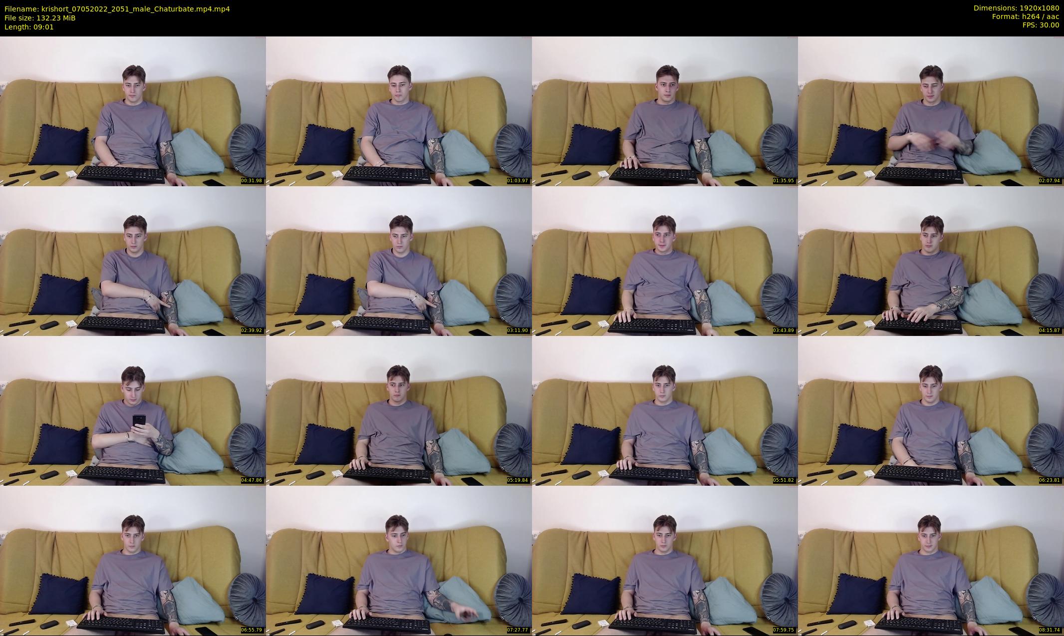 krishort — 10 minute Chaturbate male cam show recording, 1080p, May 7, 2022