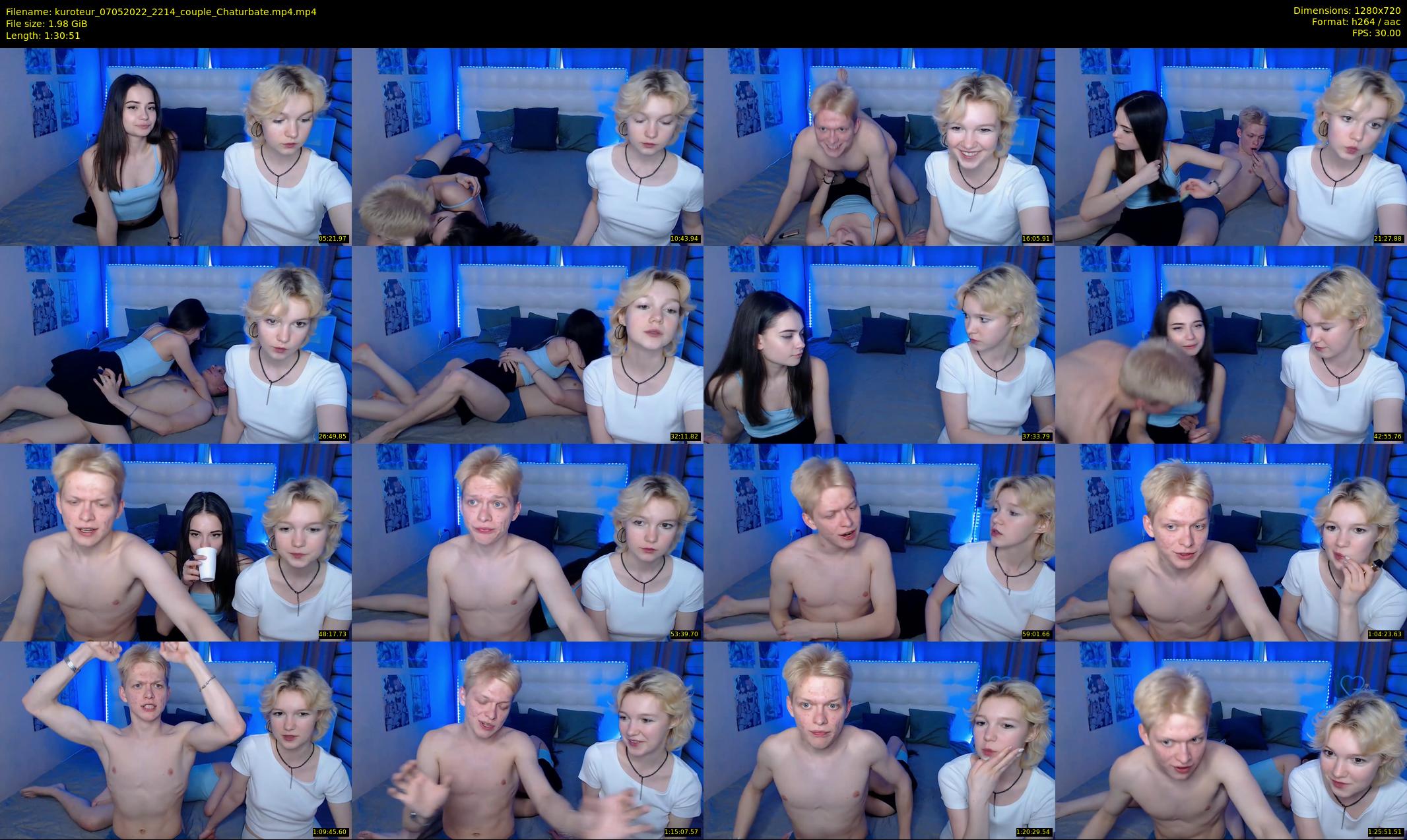 kuroteur — 91 minute Chaturbate couple cam show recording, 720p, May 7, 2022