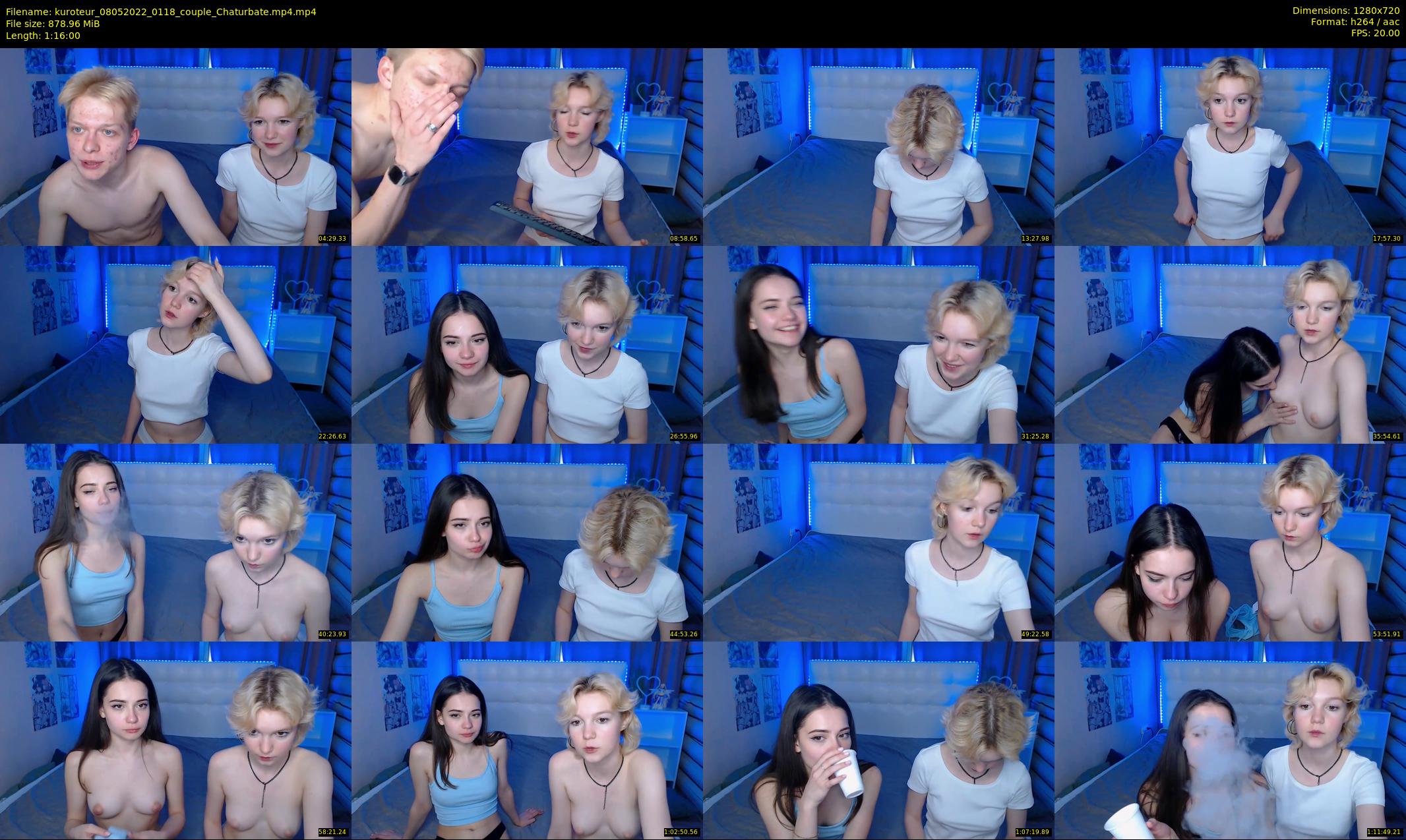 kuroteur — 76 minute Chaturbate couple cam show recording, 720p, May 8, 2022