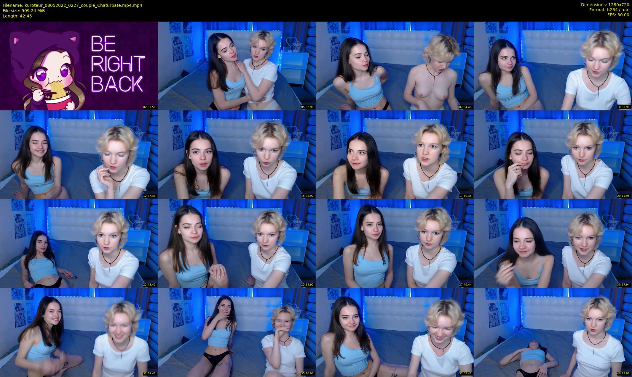 kuroteur — 43 minute Chaturbate couple cam show recording, 720p, May 8, 2022