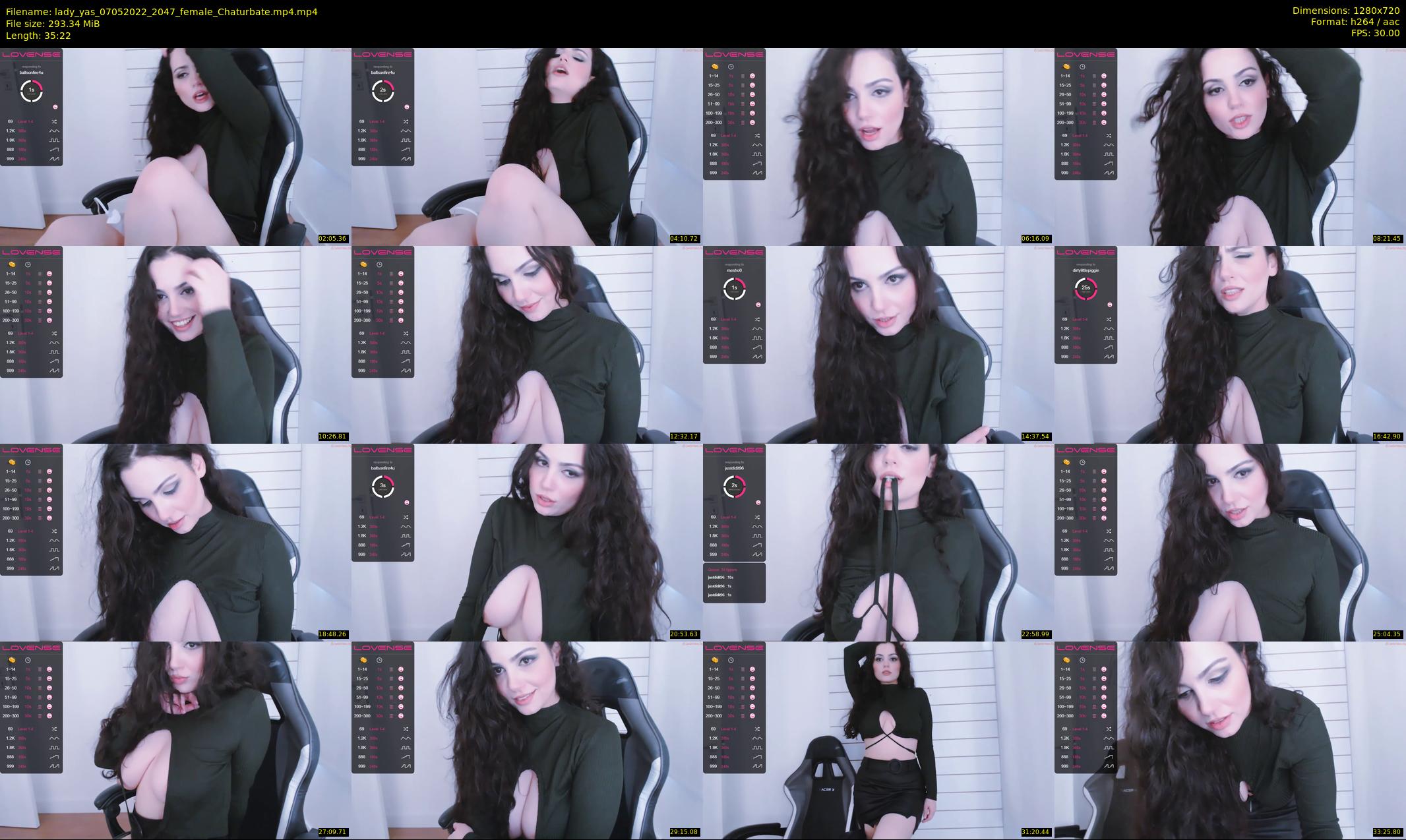 lady_yas — 36 minute Chaturbate female cam show recording, 720p, May 7, 2022