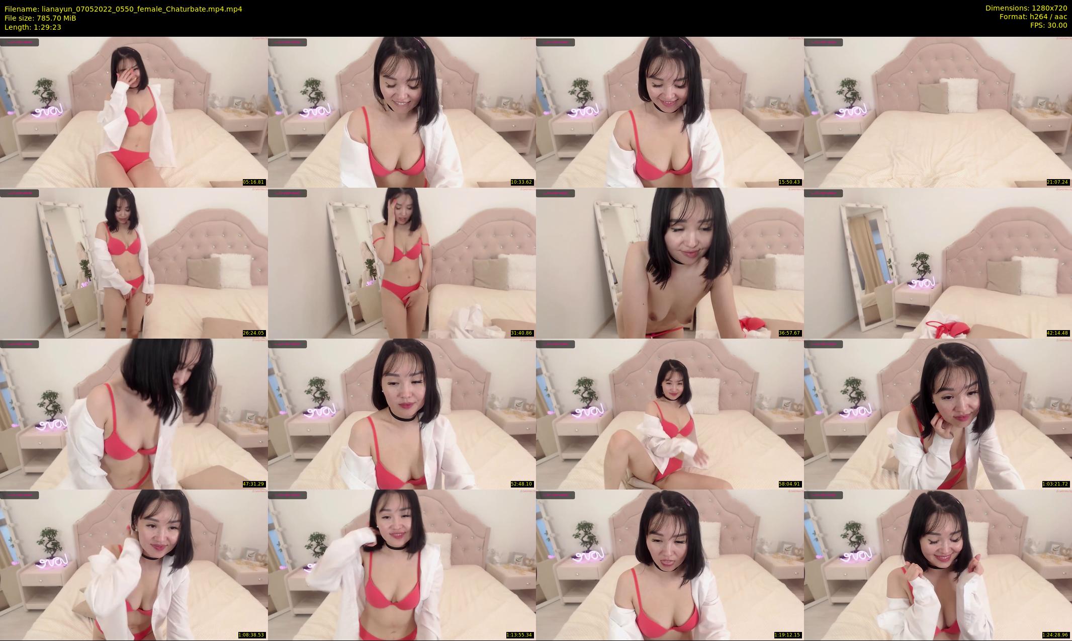 lianayun — 90 minute Chaturbate female cam show recording, 720p, May 7, 2022