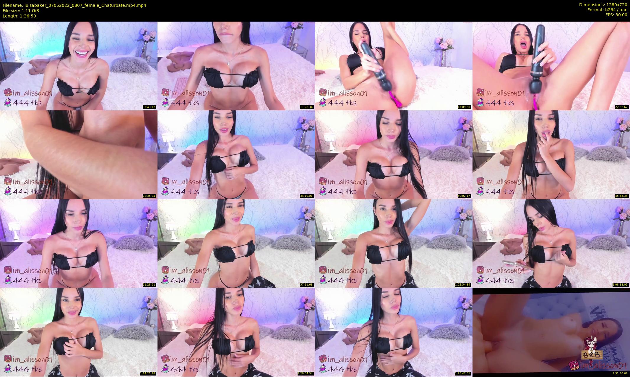 luisabaker — 97 minute Chaturbate female cam show recording, 720p, May 7, 2022