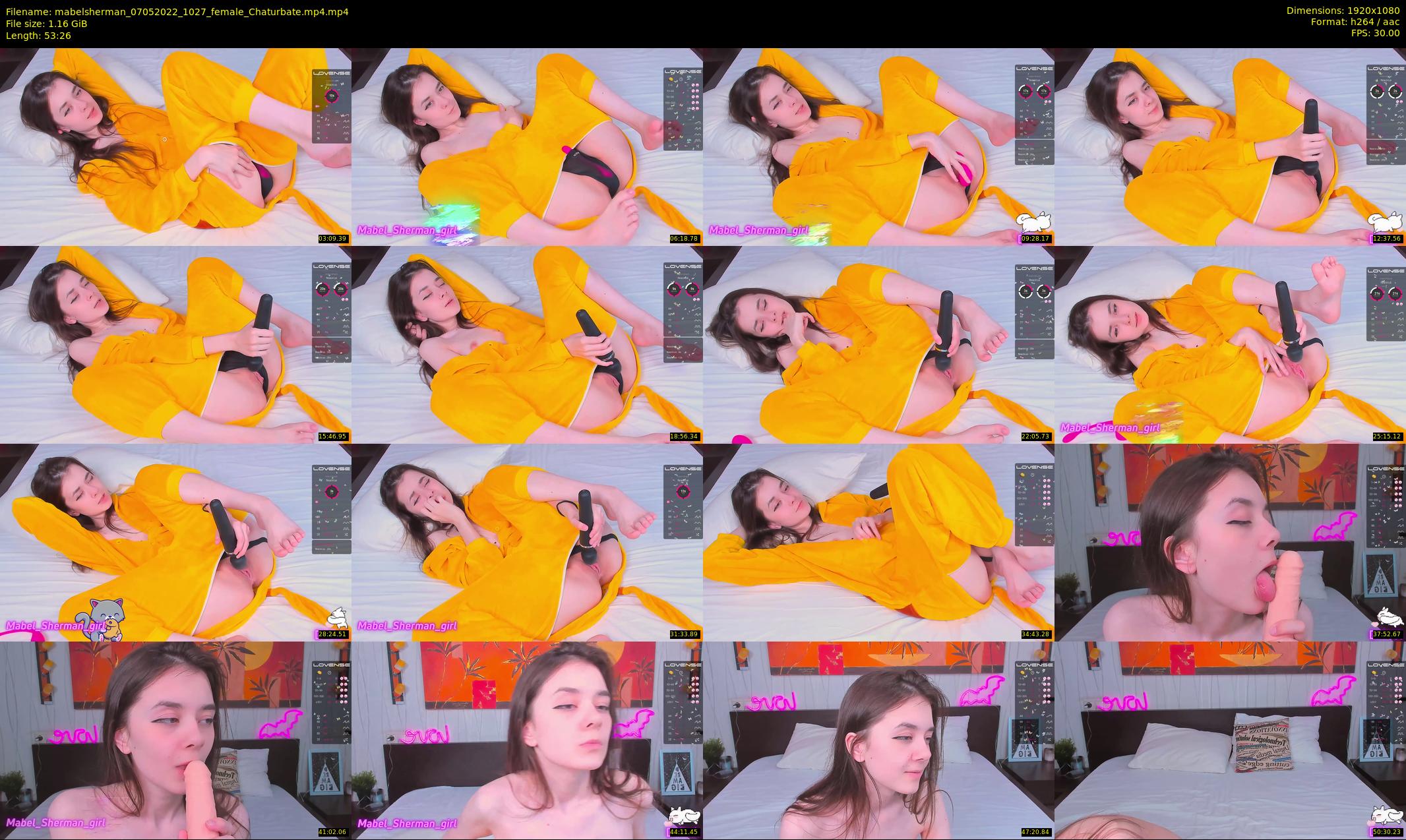 mabelsherman — 54 minute Chaturbate couple cam show recording, 1080p, May 7, 2022