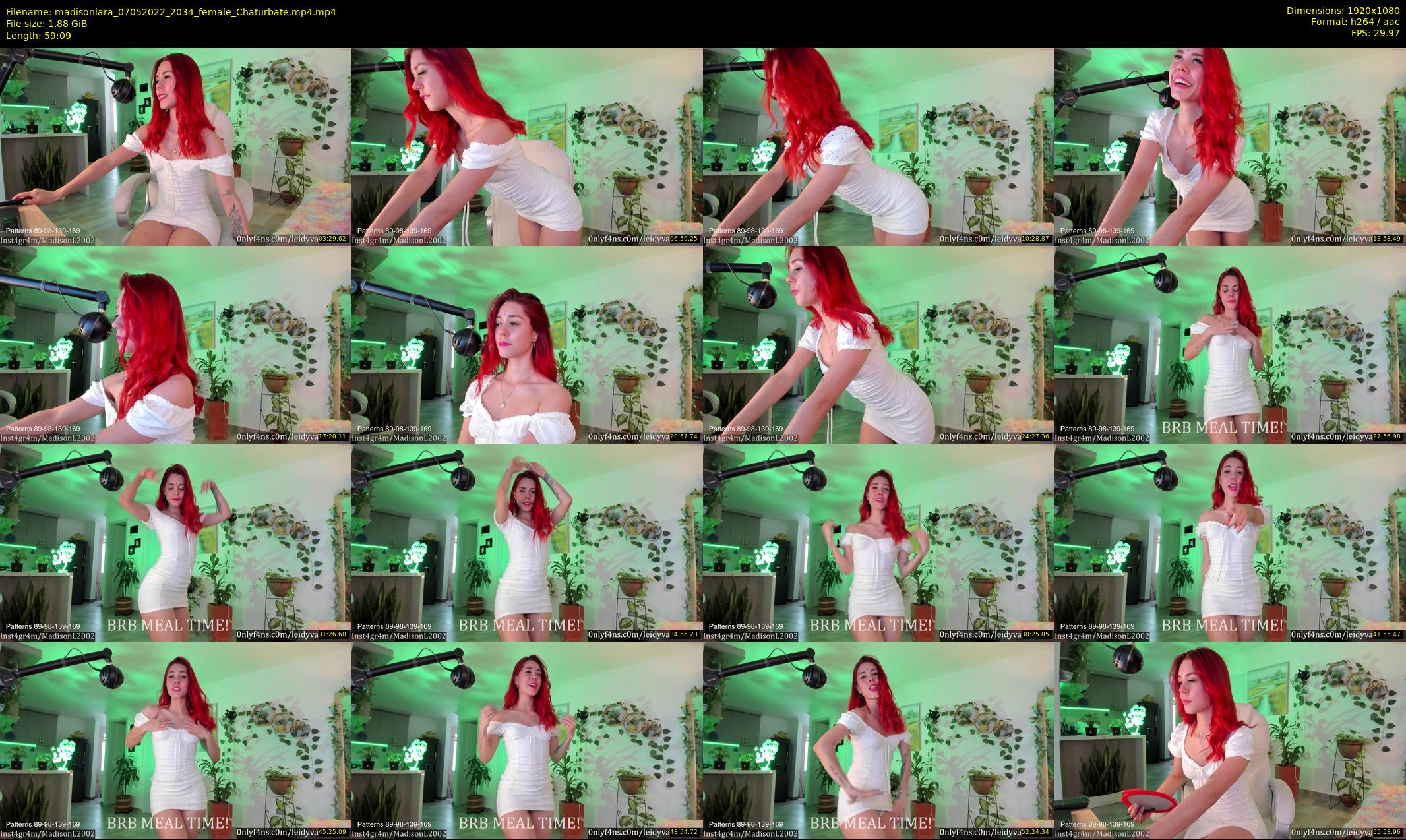 madisonlara — 60 minute Chaturbate female cam show recording, 1080p, May 7, 2022