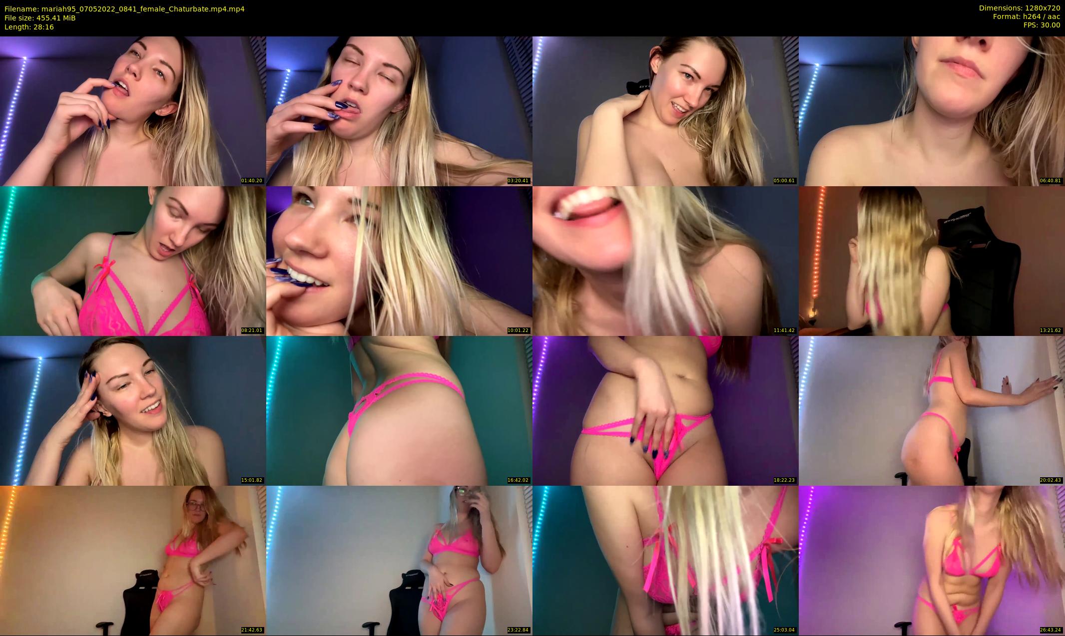 mariah95 — 29 minute Chaturbate female cam show recording, 720p, May 7, 2022