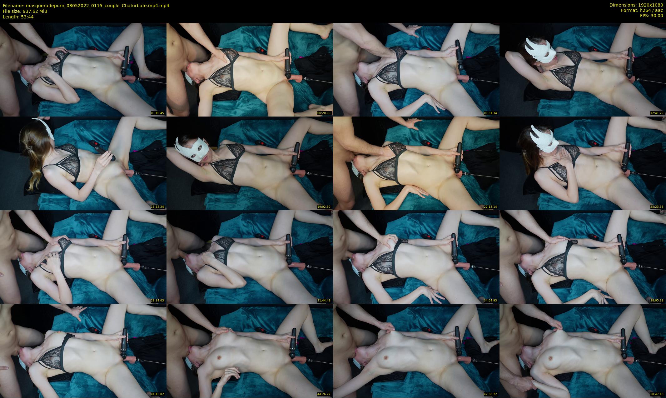 masqueradeporn — 54 minute Chaturbate couple cam show recording, 1080p, May 8, 2022