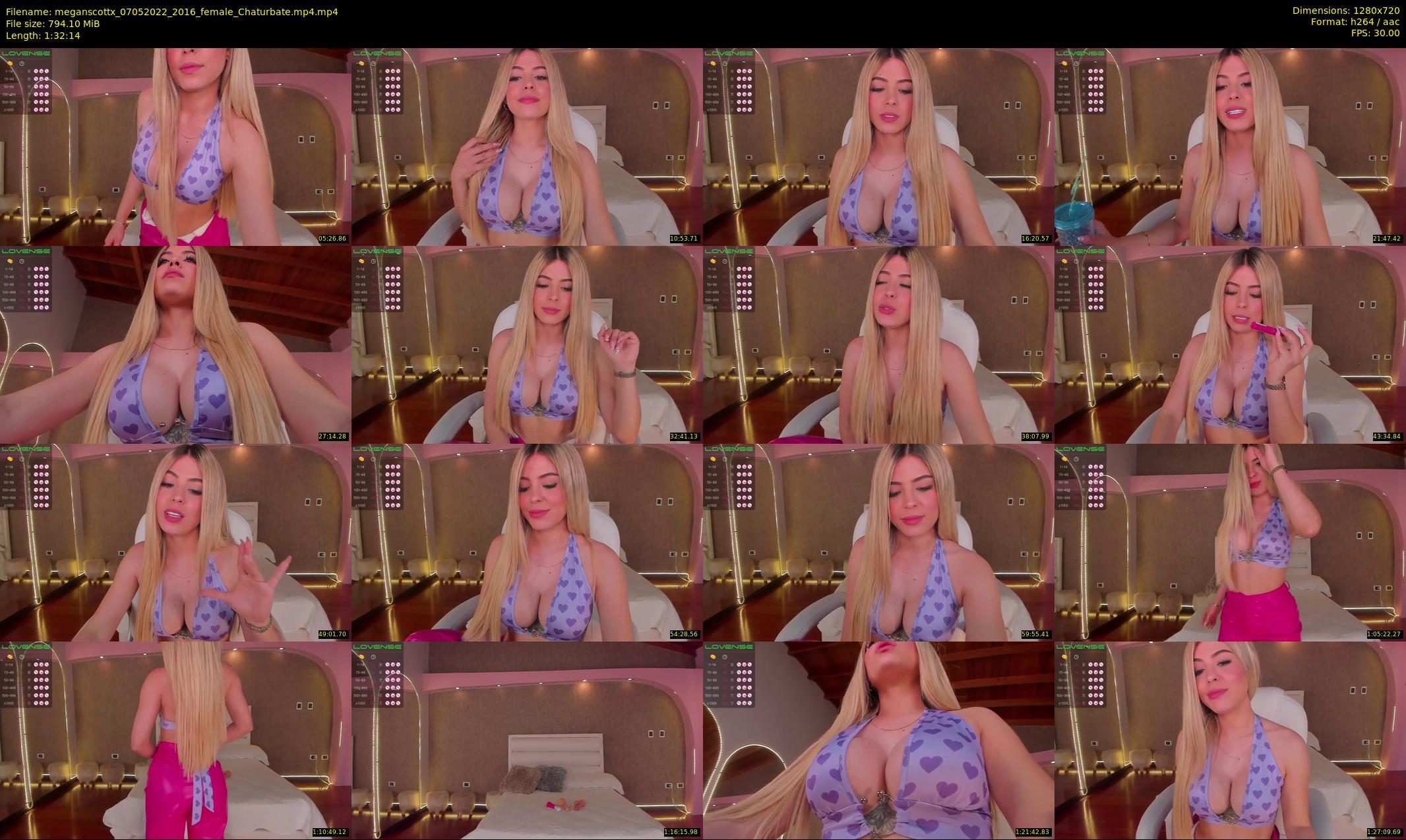 meganscottx — 93 minute Chaturbate female cam show recording, 720p, May 7, 2022