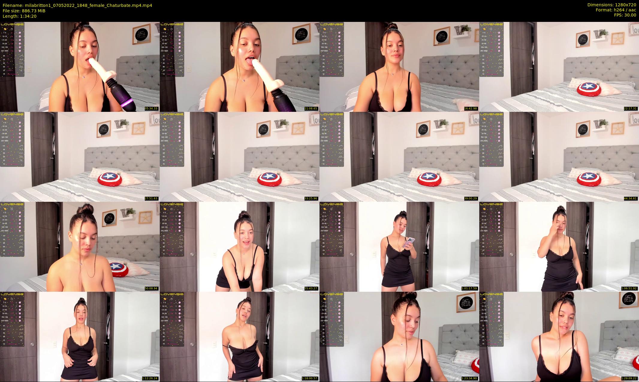 milabritton1 — 95 minute Chaturbate female cam show recording, 720p, May 7, 2022