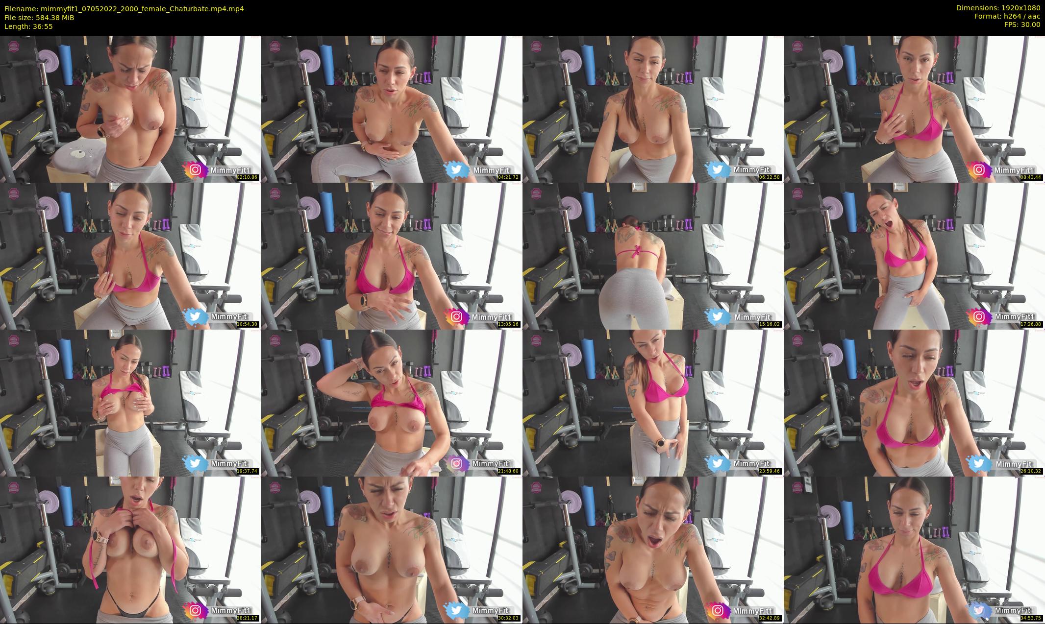 mimmyfit1 — 37 minute Chaturbate female cam show recording, 1080p, May 7, 2022