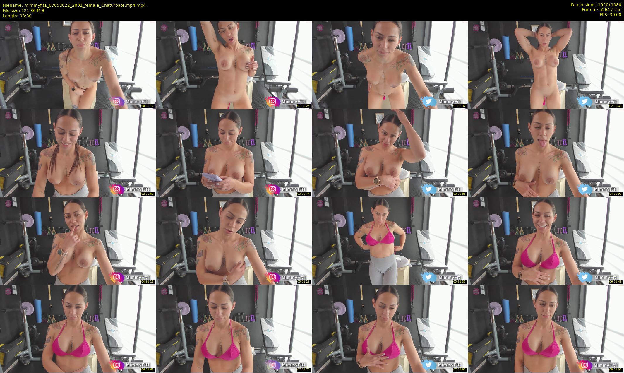 mimmyfit1 — 9 minute Chaturbate female cam show recording, 1080p, May 7, 2022