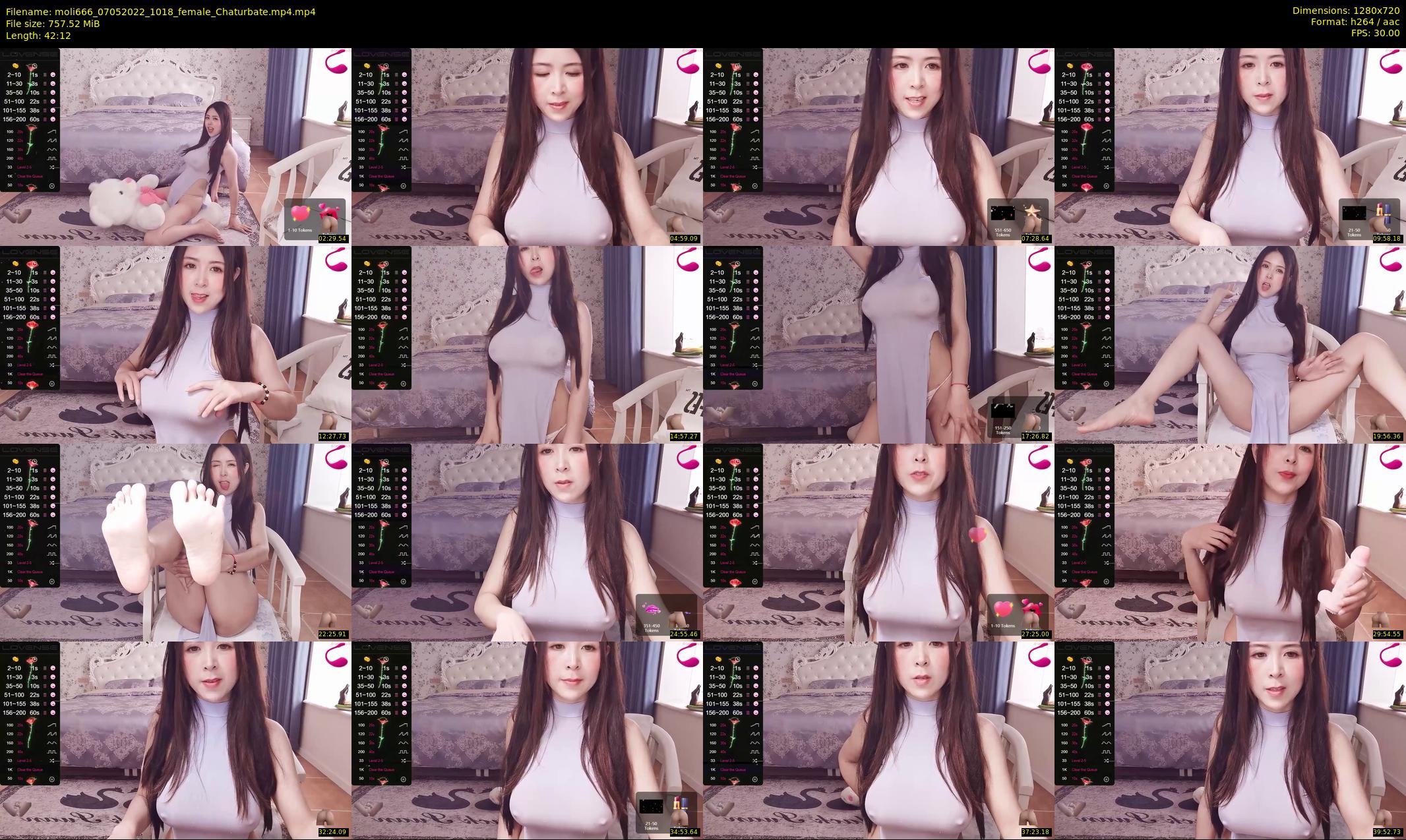 moli666 — 43 minute Chaturbate female cam show recording, 720p, May 7, 2022