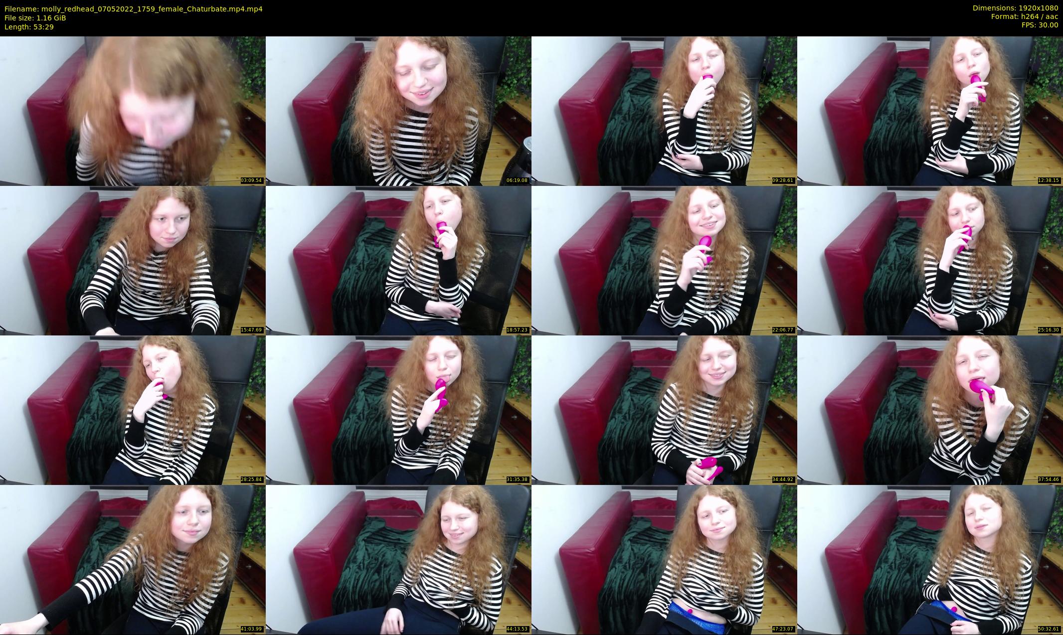 molly_redhead — 54 minute Chaturbate female cam show recording, 1080p, May 7, 2022