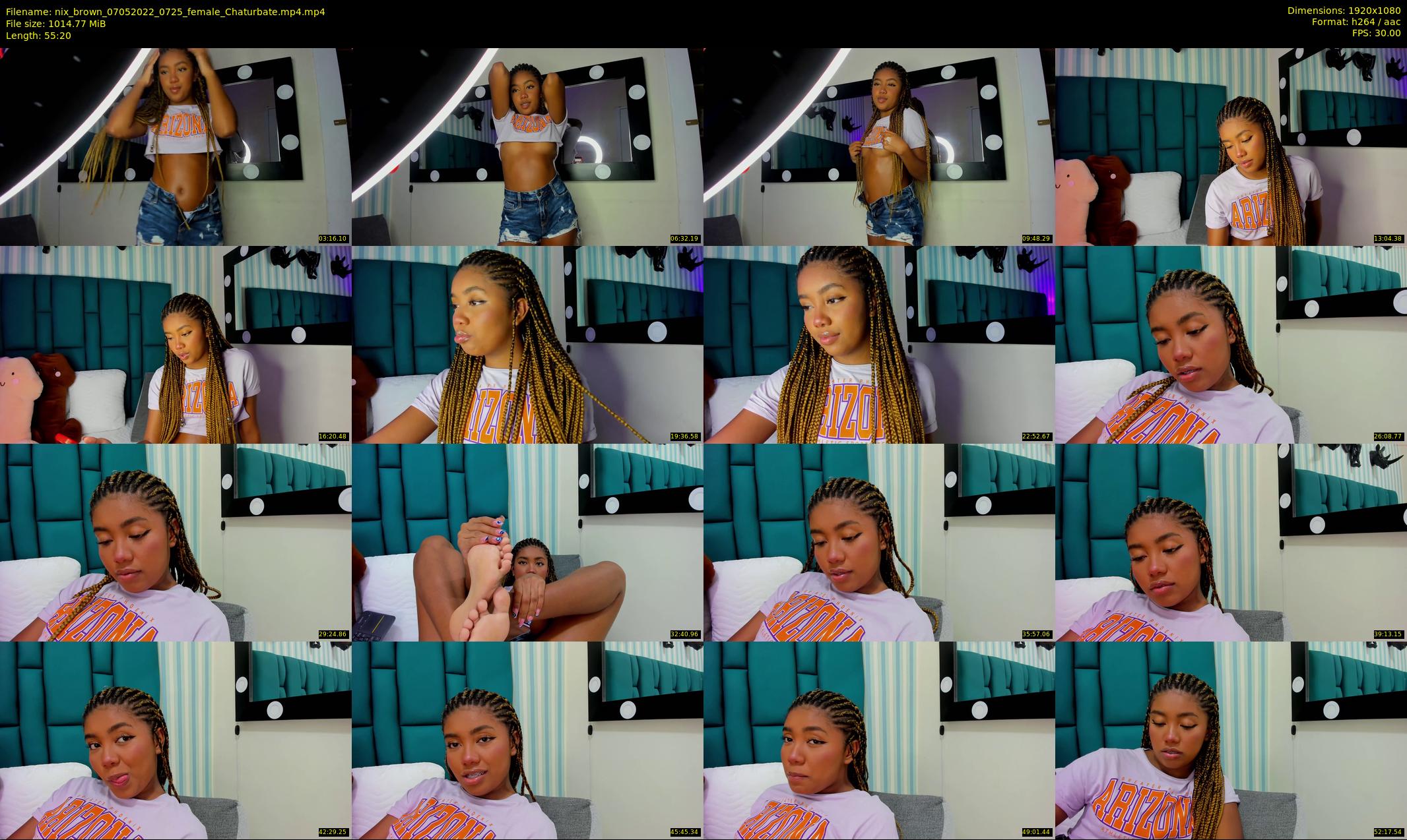 nix_brown — 56 minute Chaturbate female cam show recording, 1080p, May 7, 2022