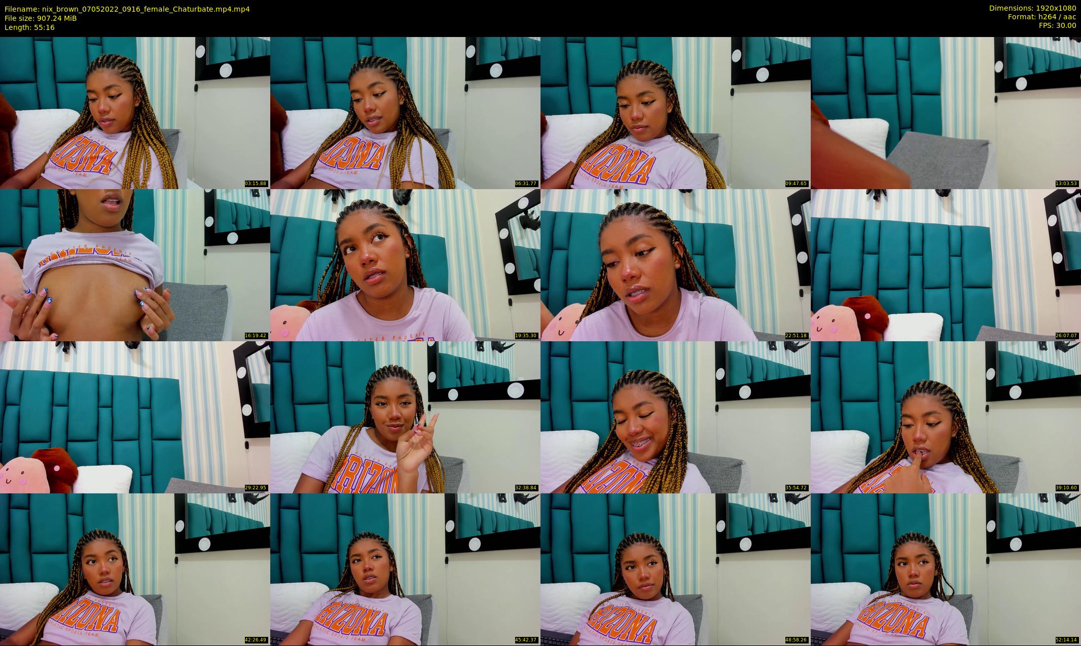 nix_brown — 56 minute Chaturbate female cam show recording, 1080p, May 7, 2022
