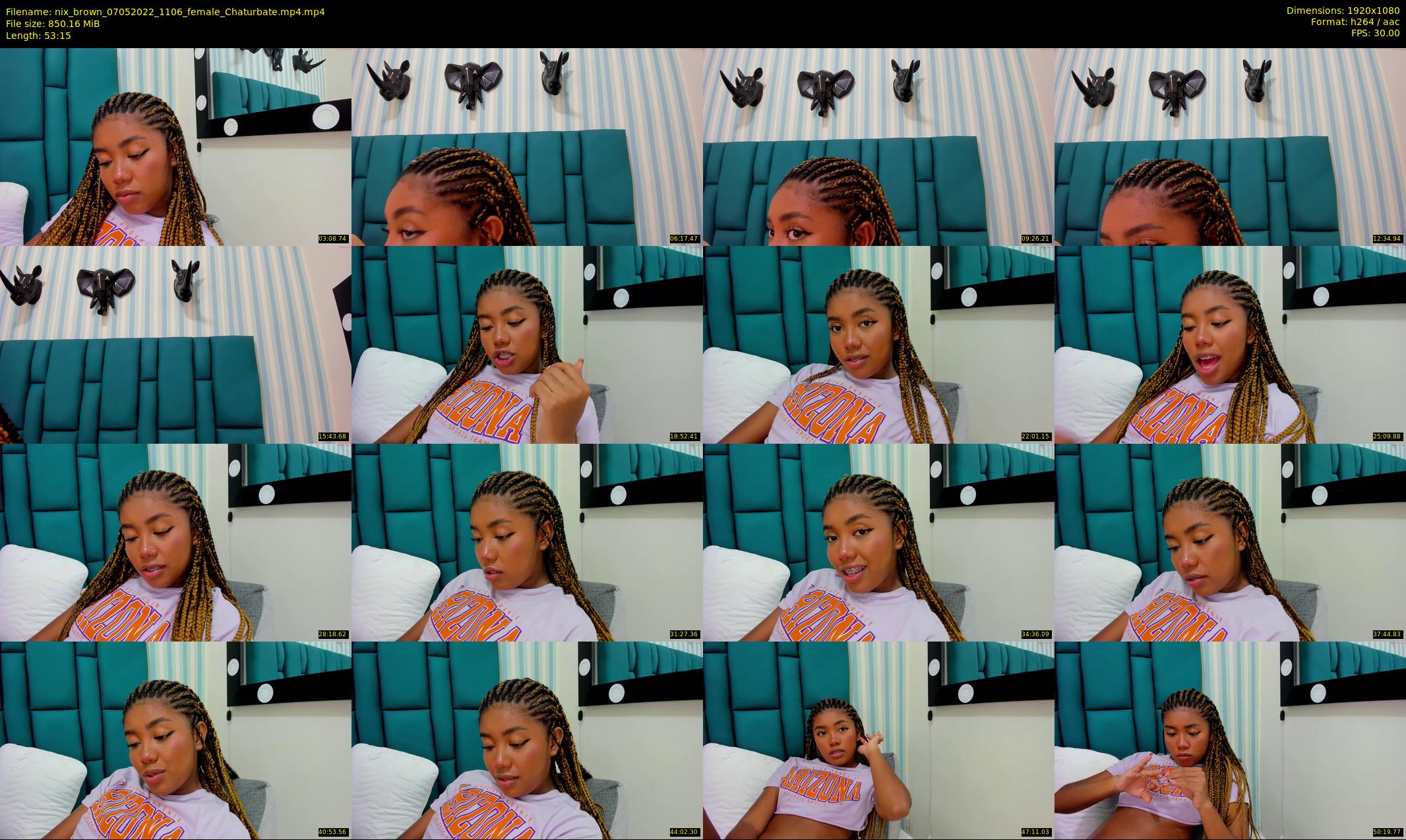 nix_brown — 54 minute Chaturbate female cam show recording, 1080p, May 7, 2022