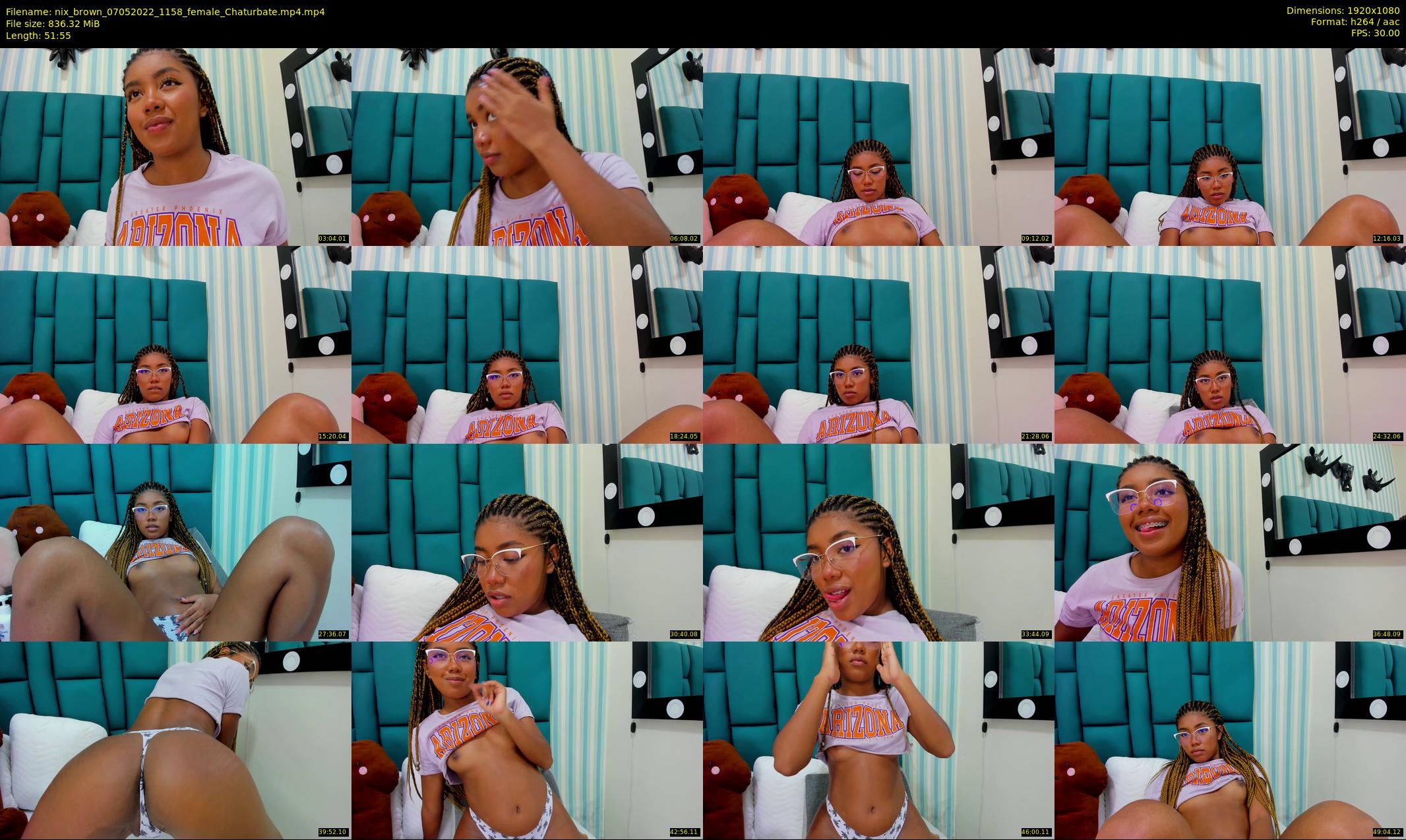 nix_brown — 52 minute Chaturbate female cam show recording, 1080p, May 7, 2022