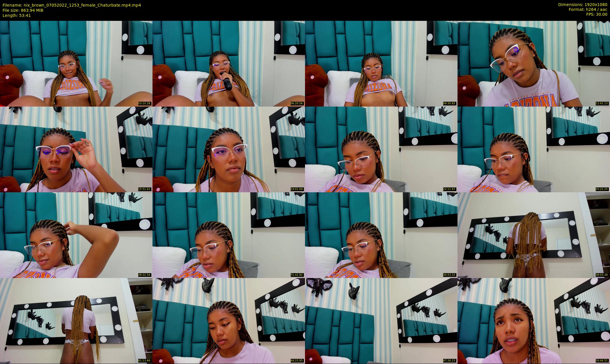 nix_brown — 54 minute Chaturbate female cam show recording, 1080p, May 7, 2022