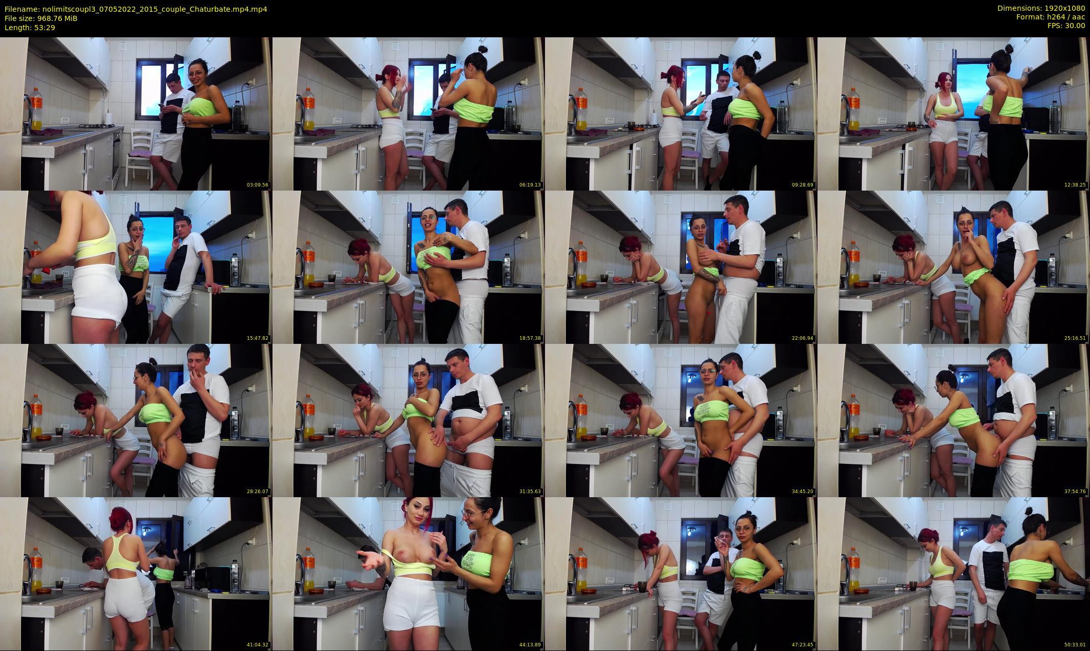 nolimitscoupl3 — 54 minute Chaturbate couple cam show recording, 1080p, May 7, 2022