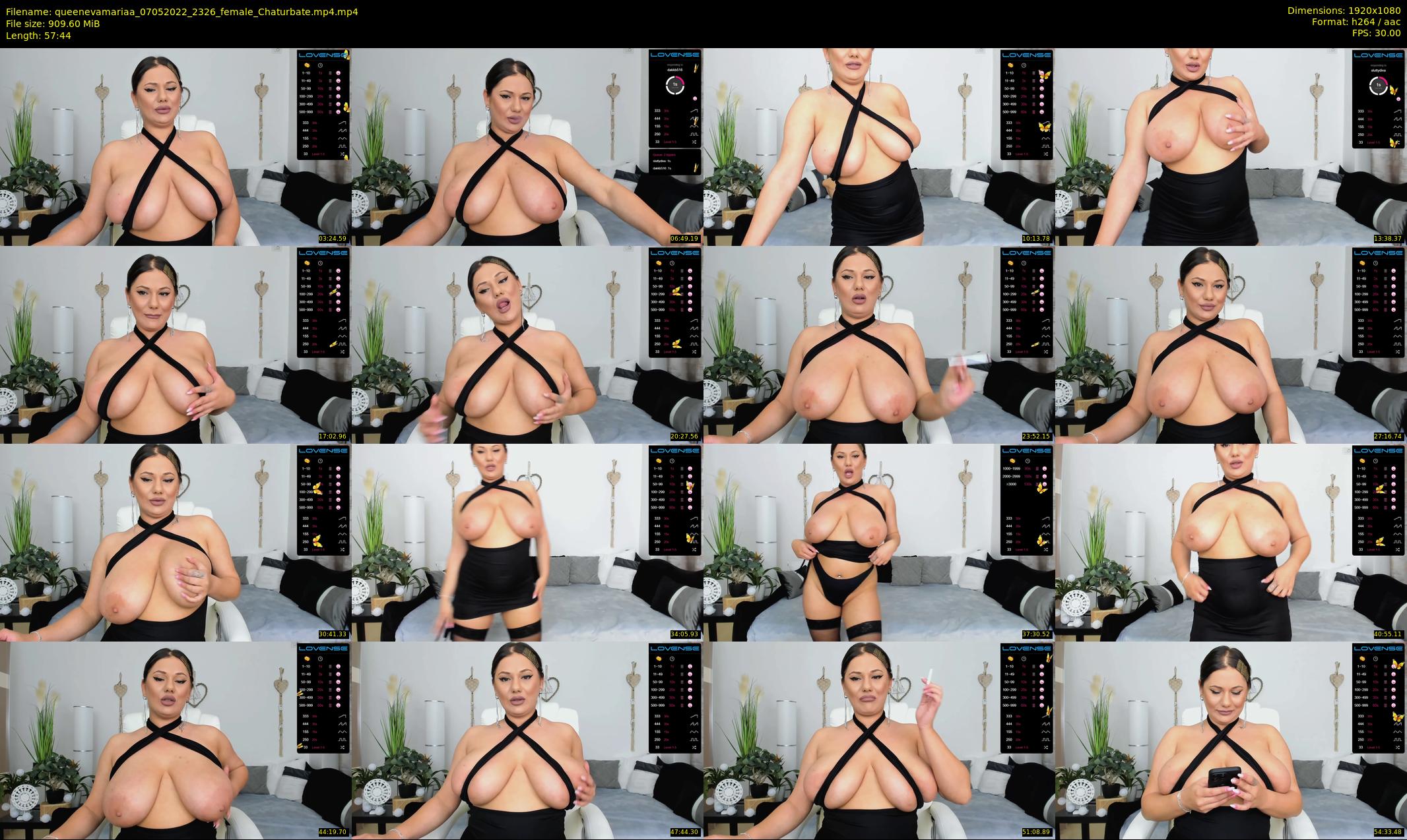 queenevamariaa — 58 minute Chaturbate female cam show recording, 1080p, May 7, 2022
