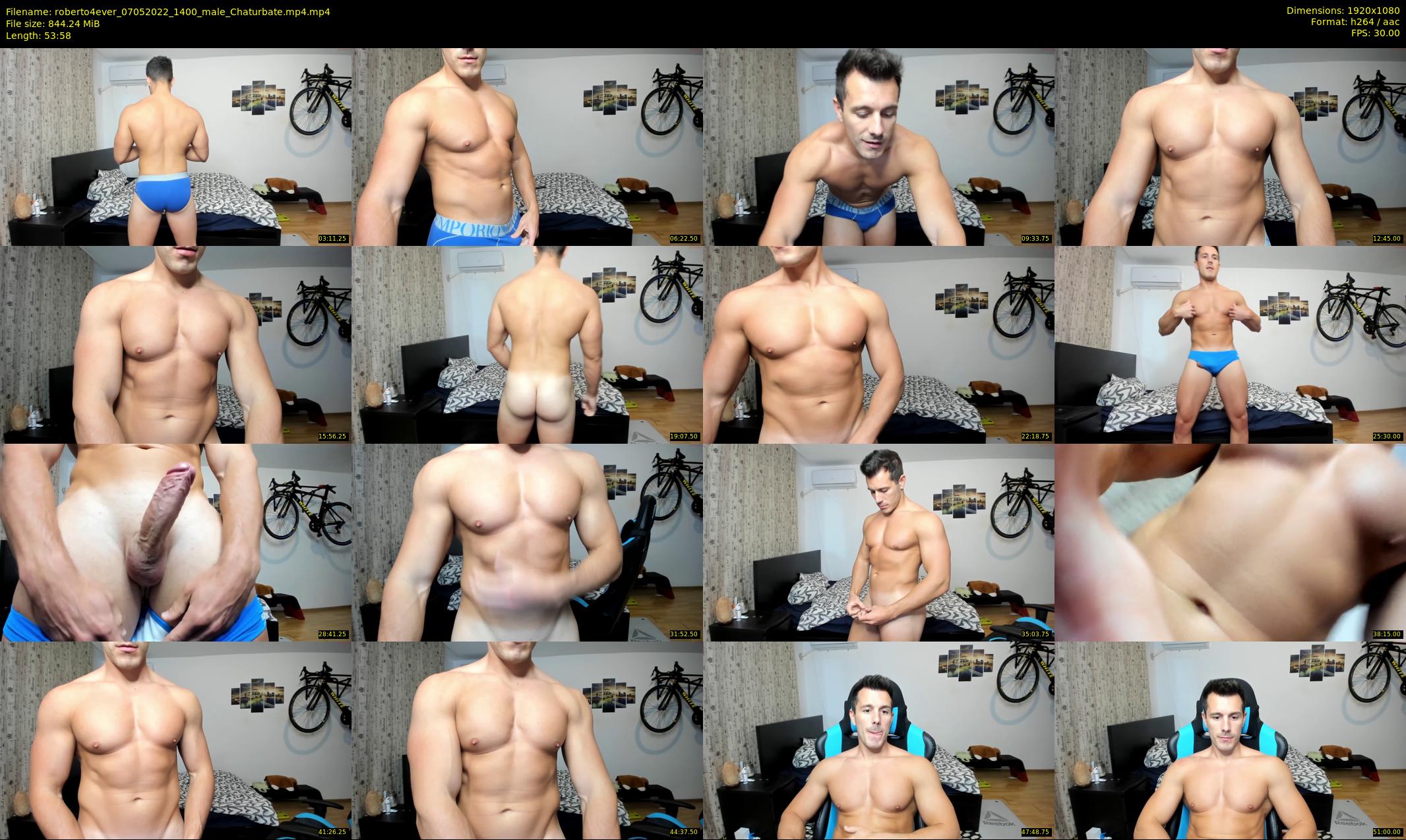 roberto4ever — 54 minute Chaturbate male cam show recording, 1080p, May 7, 2022