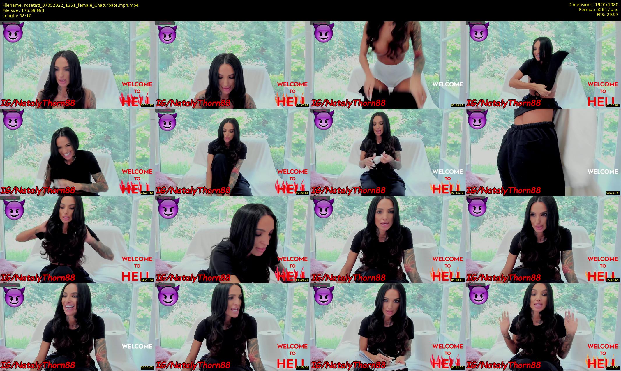 rosetatt — 9 minute Chaturbate female cam show recording, 1080p, May 7, 2022