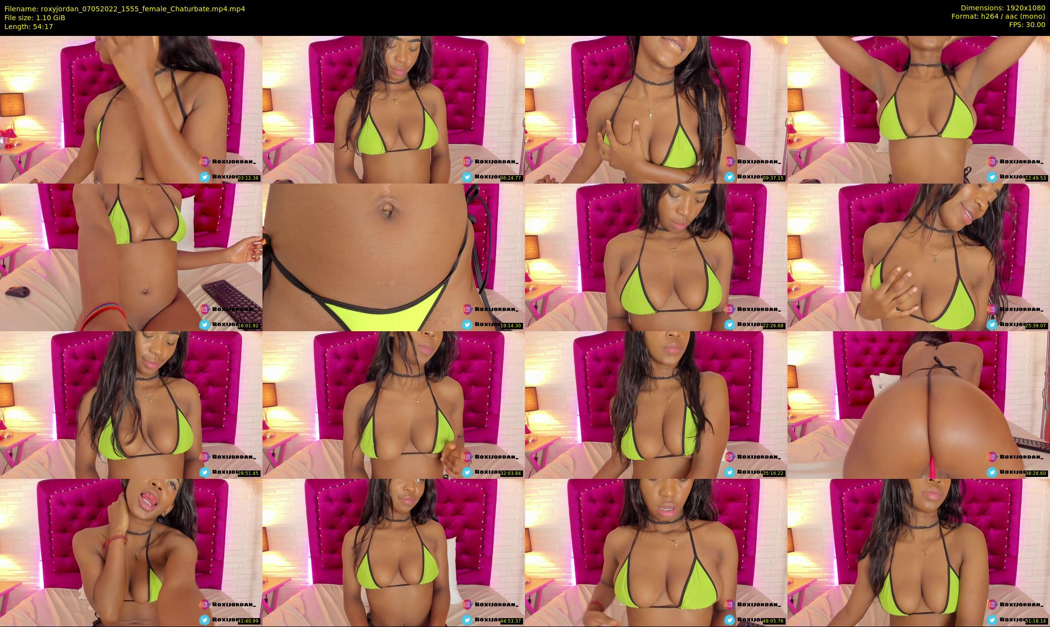 roxyjordan — 55 minute Chaturbate female cam show recording, 1080p, May 7, 2022
