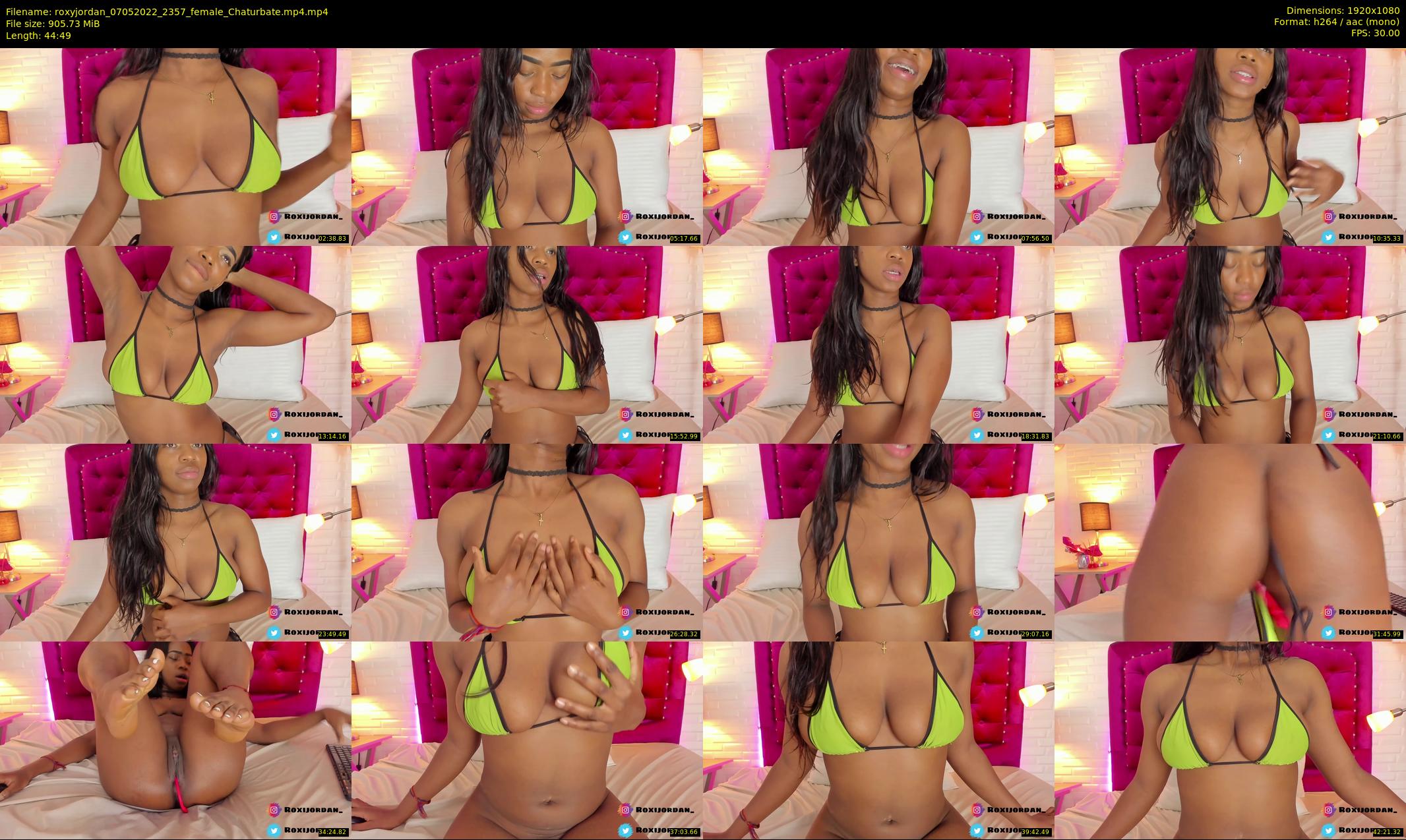 roxyjordan — 45 minute Chaturbate female cam show recording, 1080p, May 7, 2022