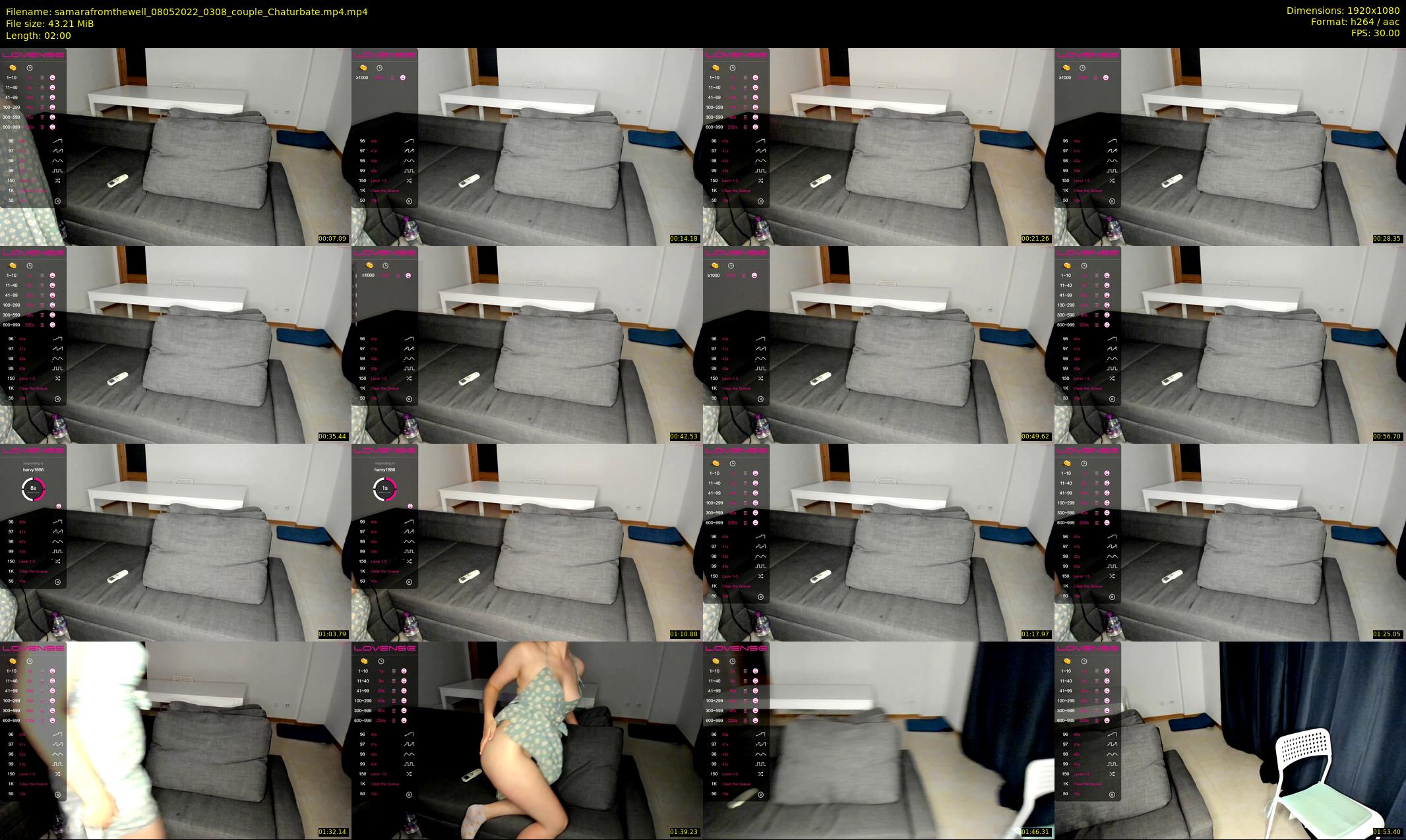 samarafromthewell — 2 minute Chaturbate female cam show recording, 1080p, May 8, 2022
