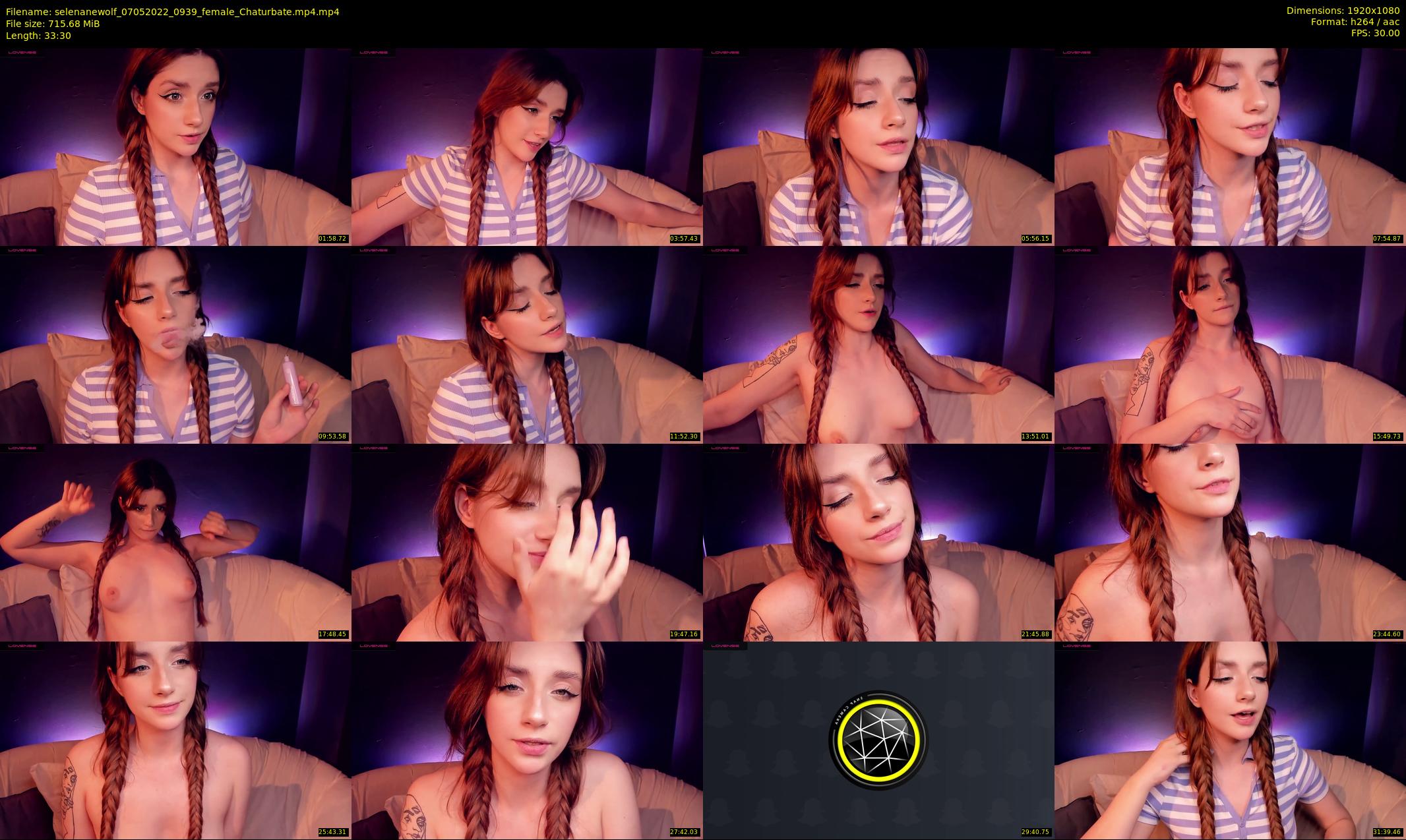 selenanewolf — 34 minute Chaturbate couple cam show recording, 1080p, May 7, 2022