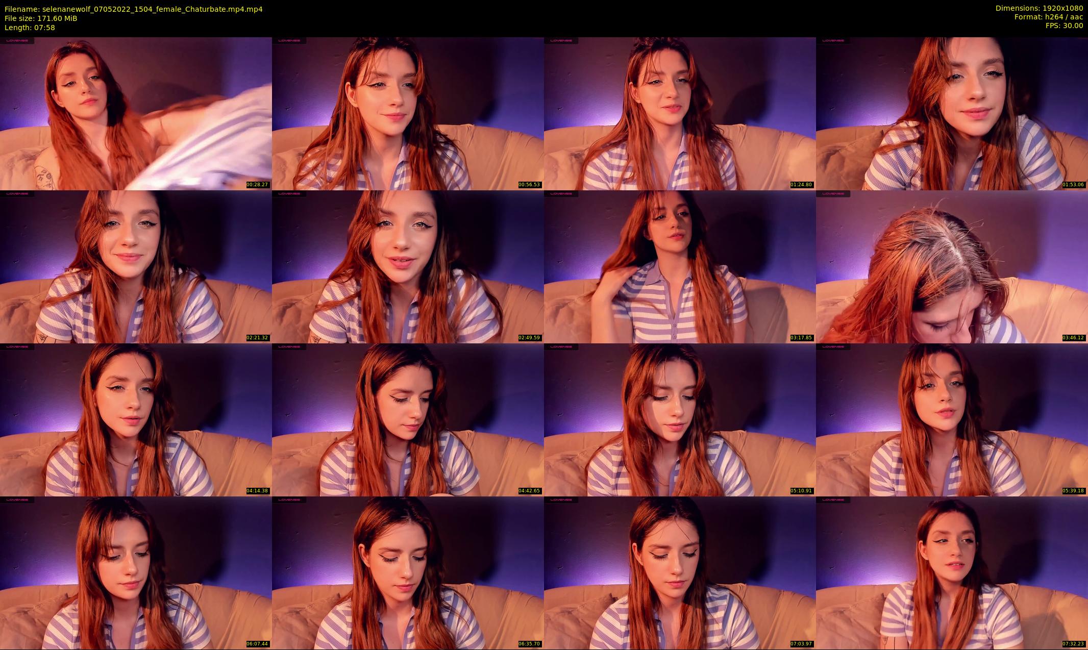 selenanewolf — 8 minute Chaturbate couple cam show recording, 1080p, May 7, 2022