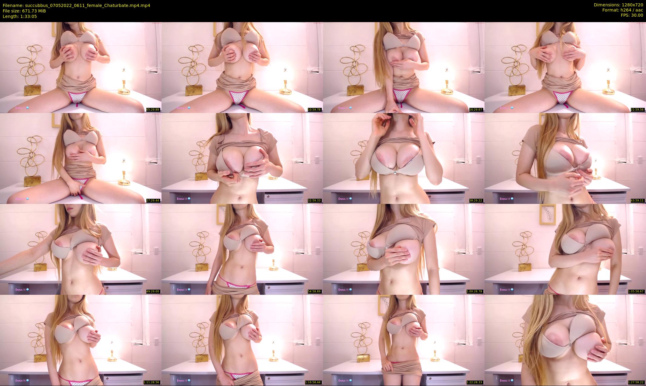 succubbus — 94 minute Chaturbate female cam show recording, 720p, May 7, 2022