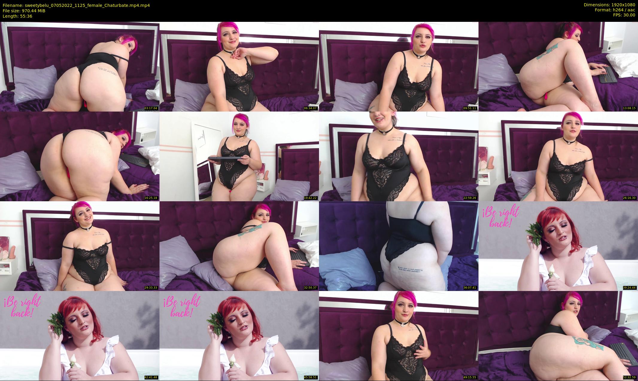 sweetybelu — 56 minute Chaturbate female cam show recording, 1080p, May 7, 2022