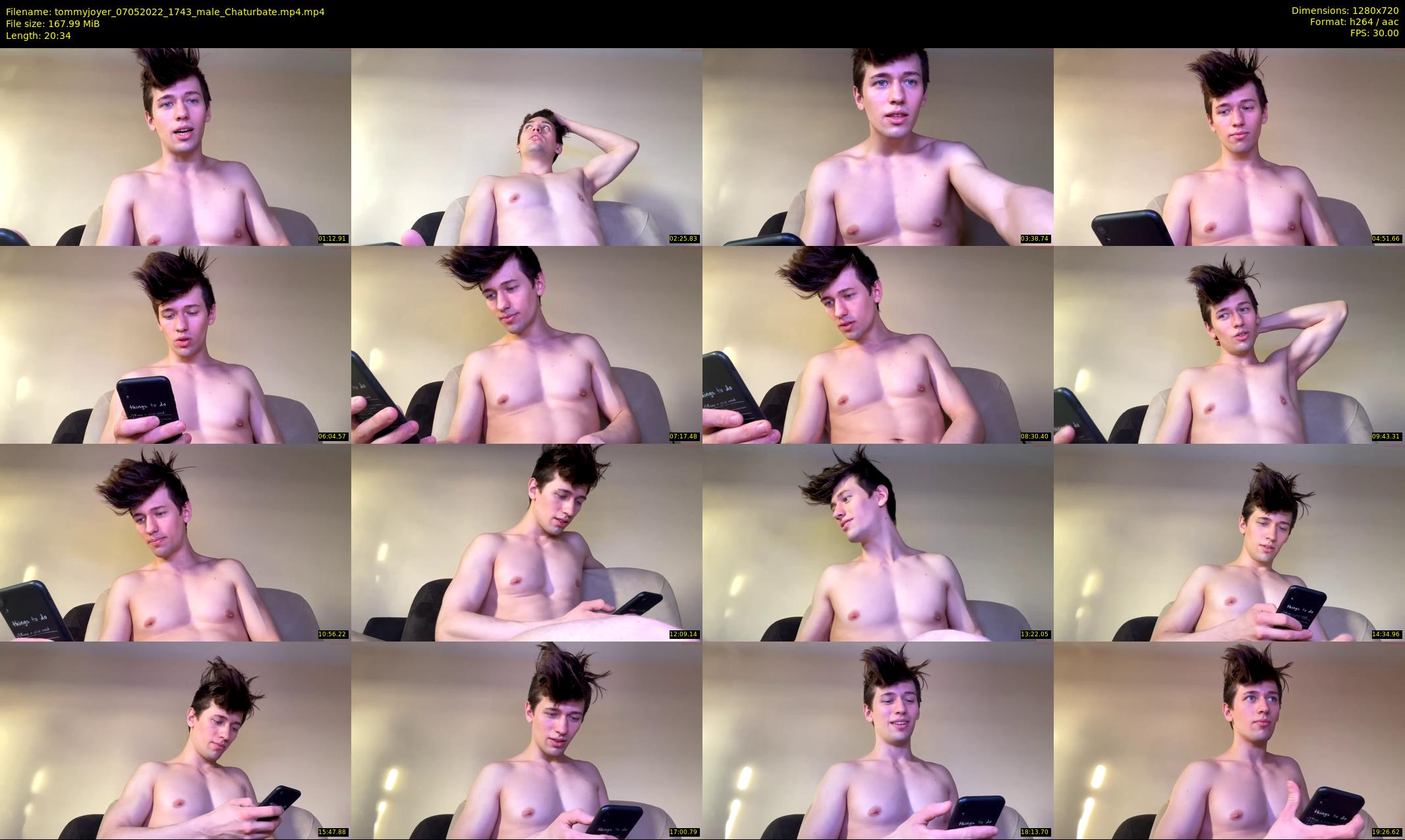 tommyjoyer — 21 minute Chaturbate male cam show recording, 720p, May 7, 2022
