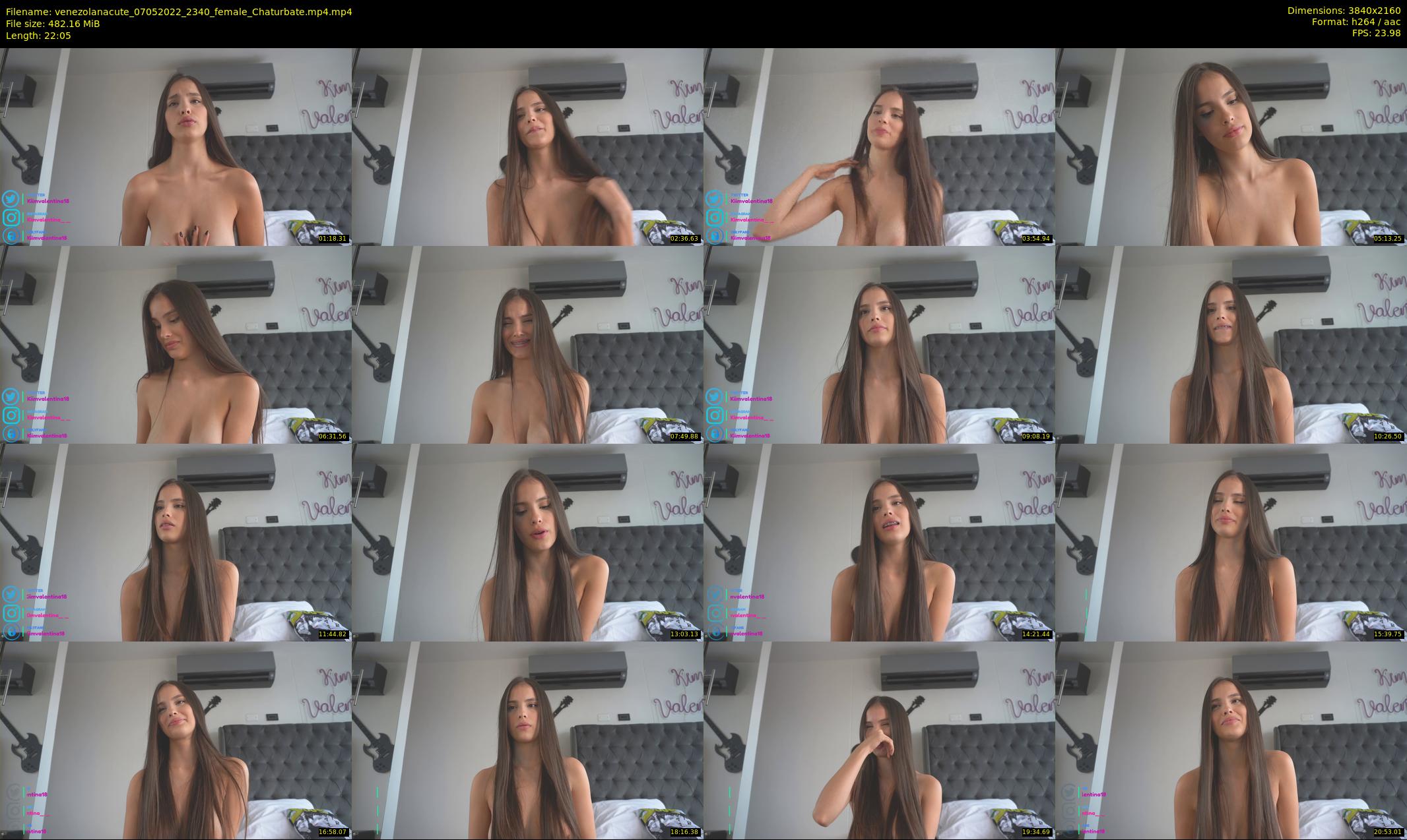 venezolanacute — 23 minute Chaturbate female cam show recording, 4K, May 7, 2022