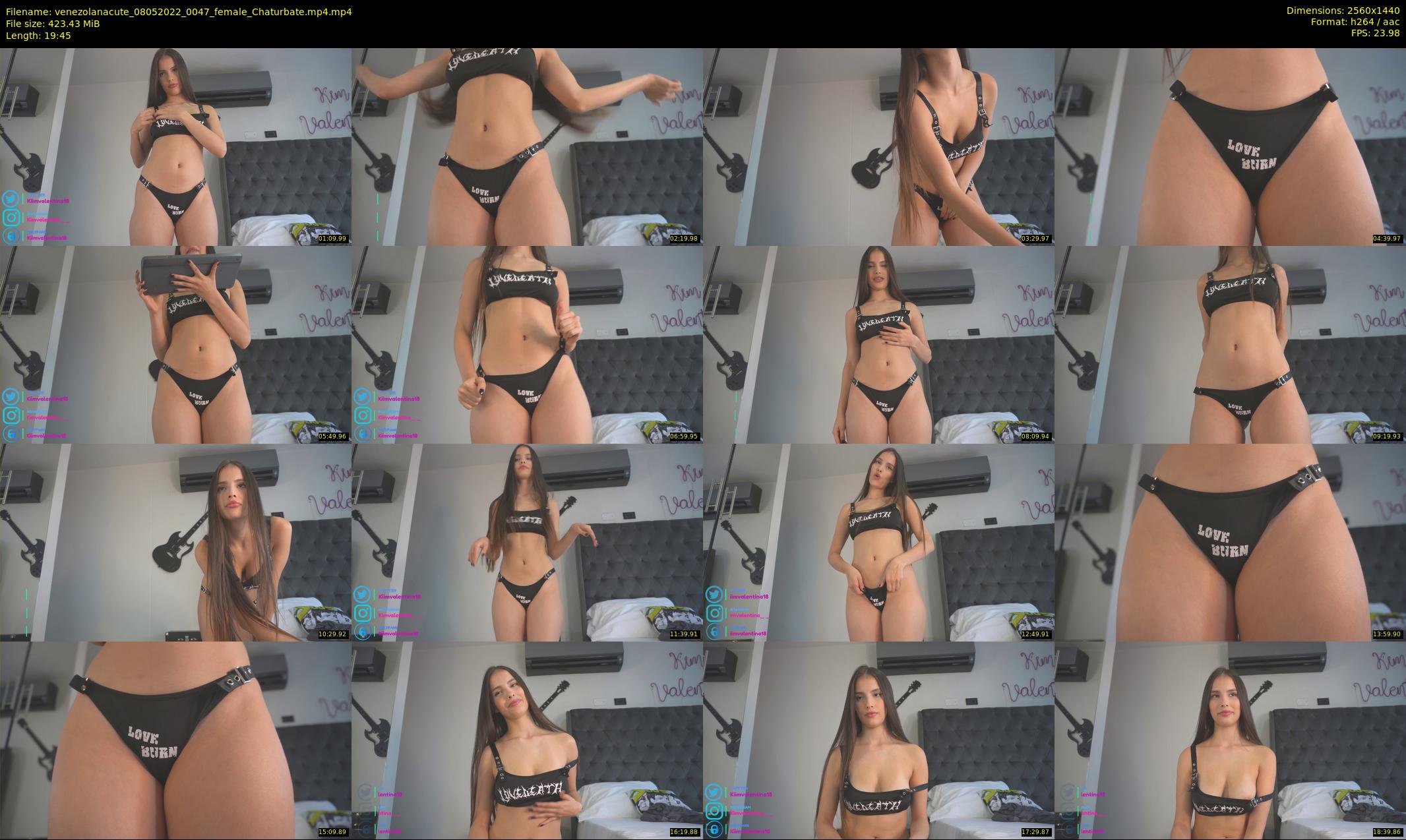 venezolanacute — 20 minute Chaturbate female cam show recording, 1080p, May 8, 2022