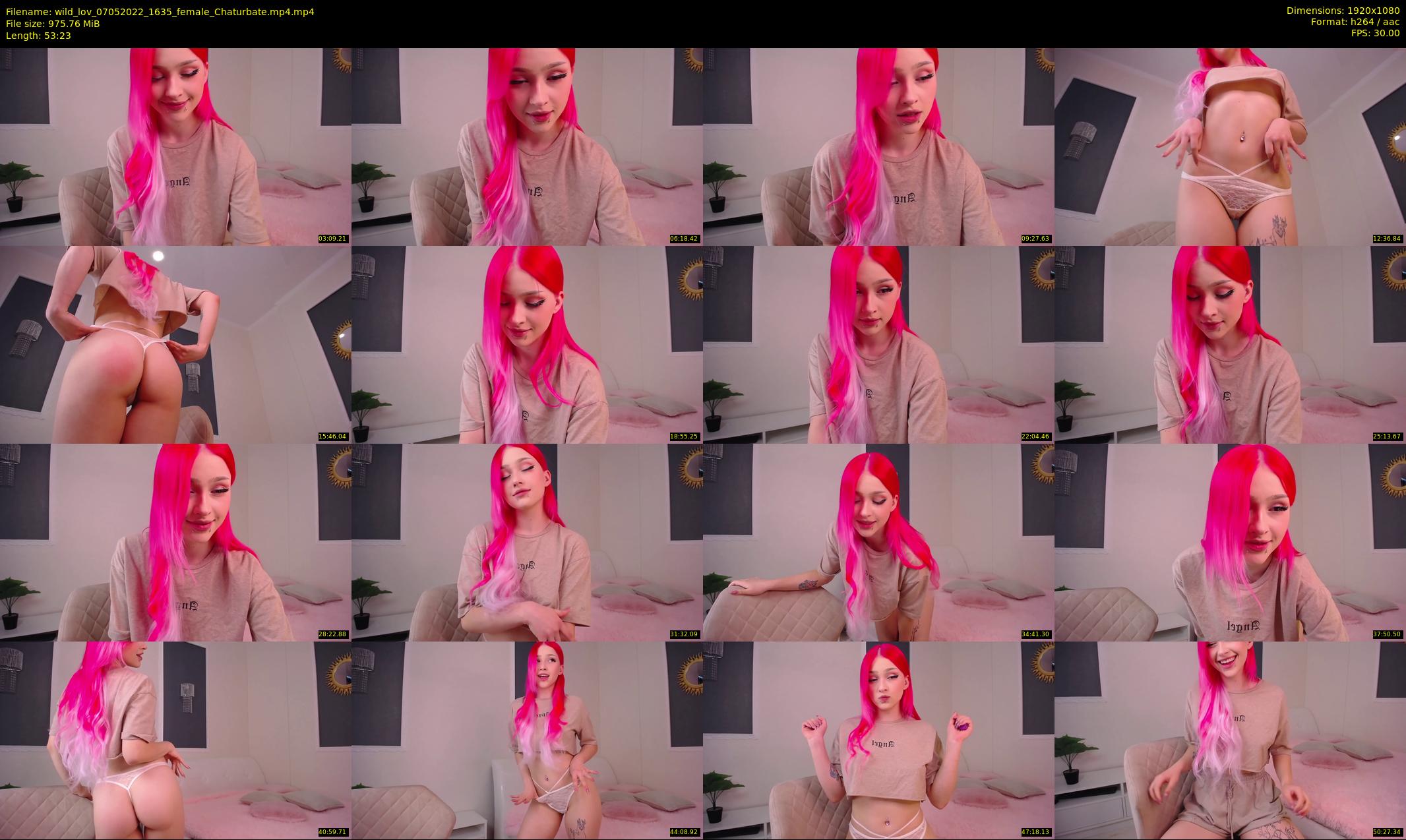 wild_lov — 54 minute Chaturbate female cam show recording, 1080p, May 7, 2022