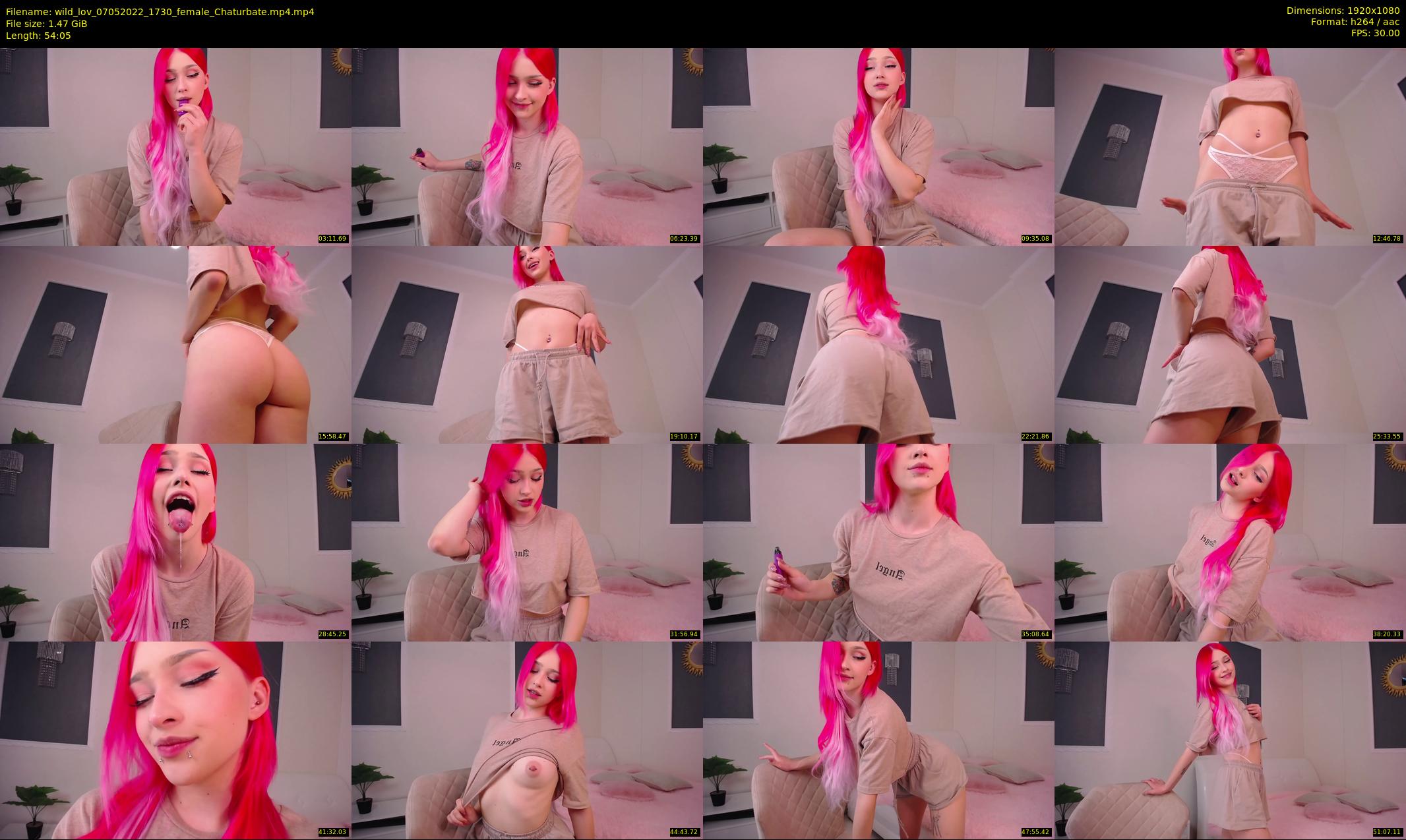 wild_lov — 55 minute Chaturbate female cam show recording, 1080p, May 7, 2022