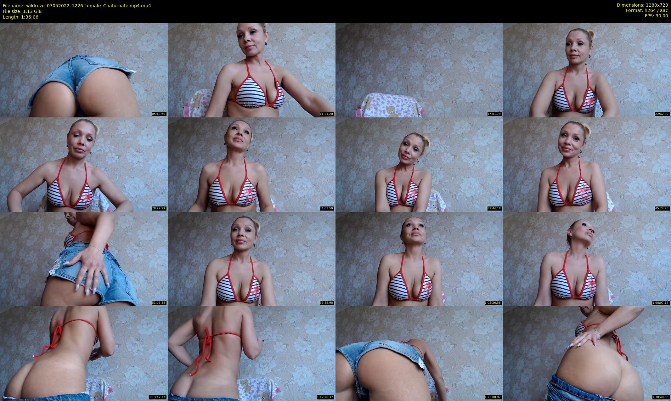 wildroze — 97 minute Chaturbate female cam show recording, 720p, May 7, 2022