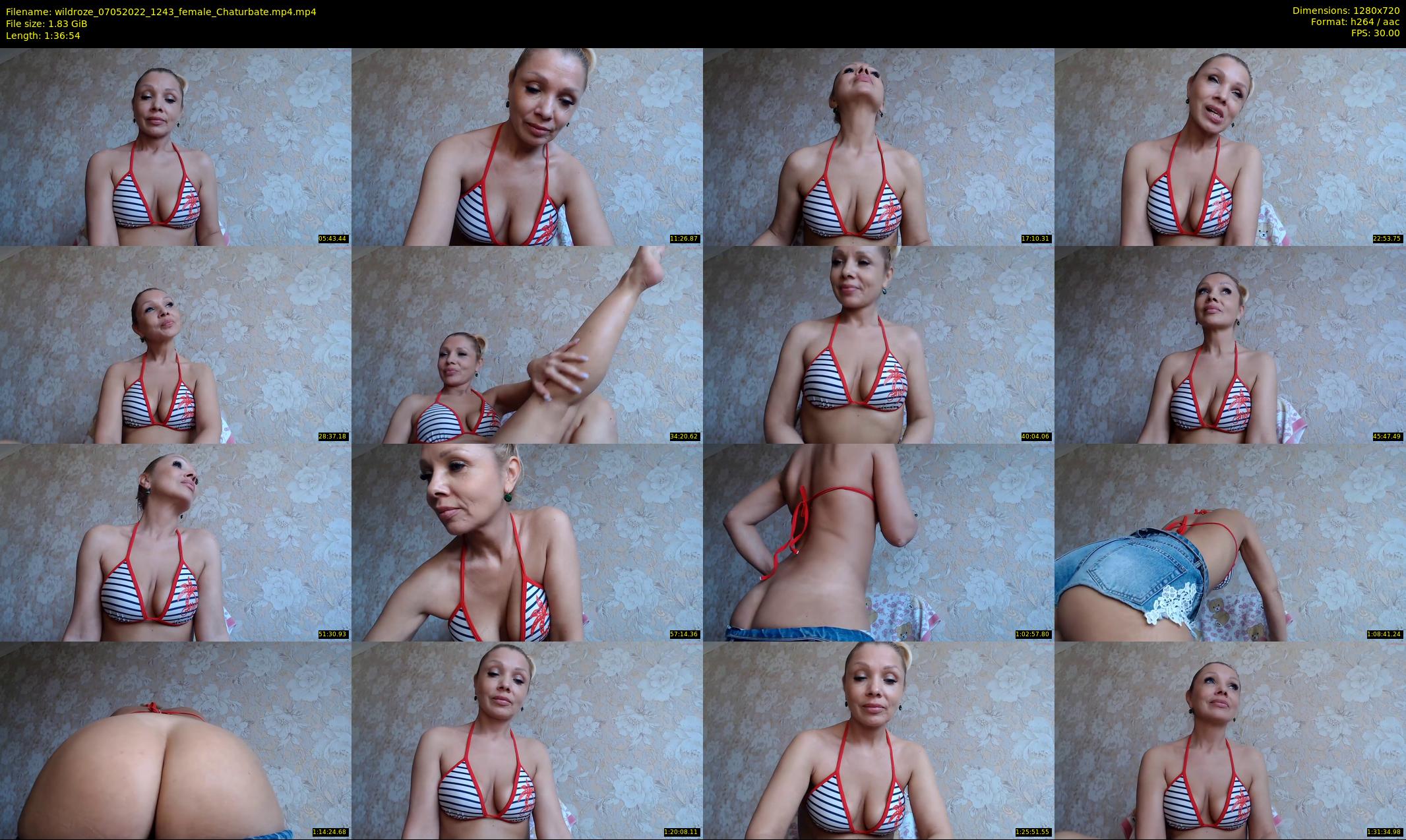 wildroze — 97 minute Chaturbate female cam show recording, 720p, May 7, 2022